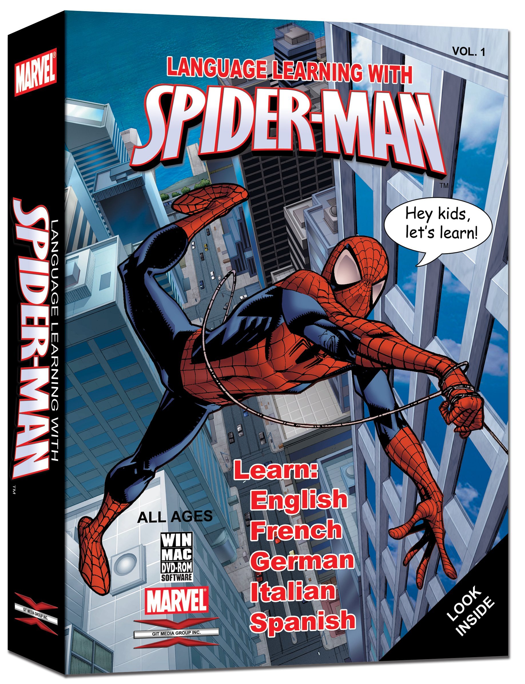Spider-Man Language Learning Kit - Fun & Interactive English & Spanish Educational Toys for Kids | Perfect for Homeschooling & Classroom Activities