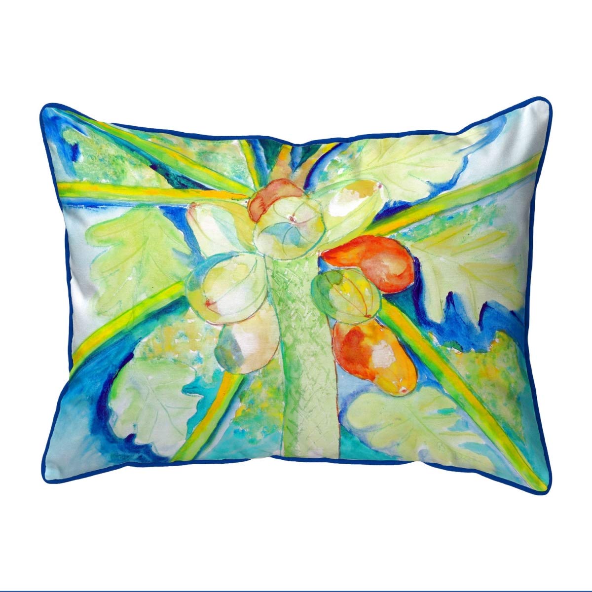 Betsy Drake SN1100 Decorative Throw Pillow - 11x14 Inches, Multi-Color - Perfect for Sofa, Bed, Couch & Home Decor