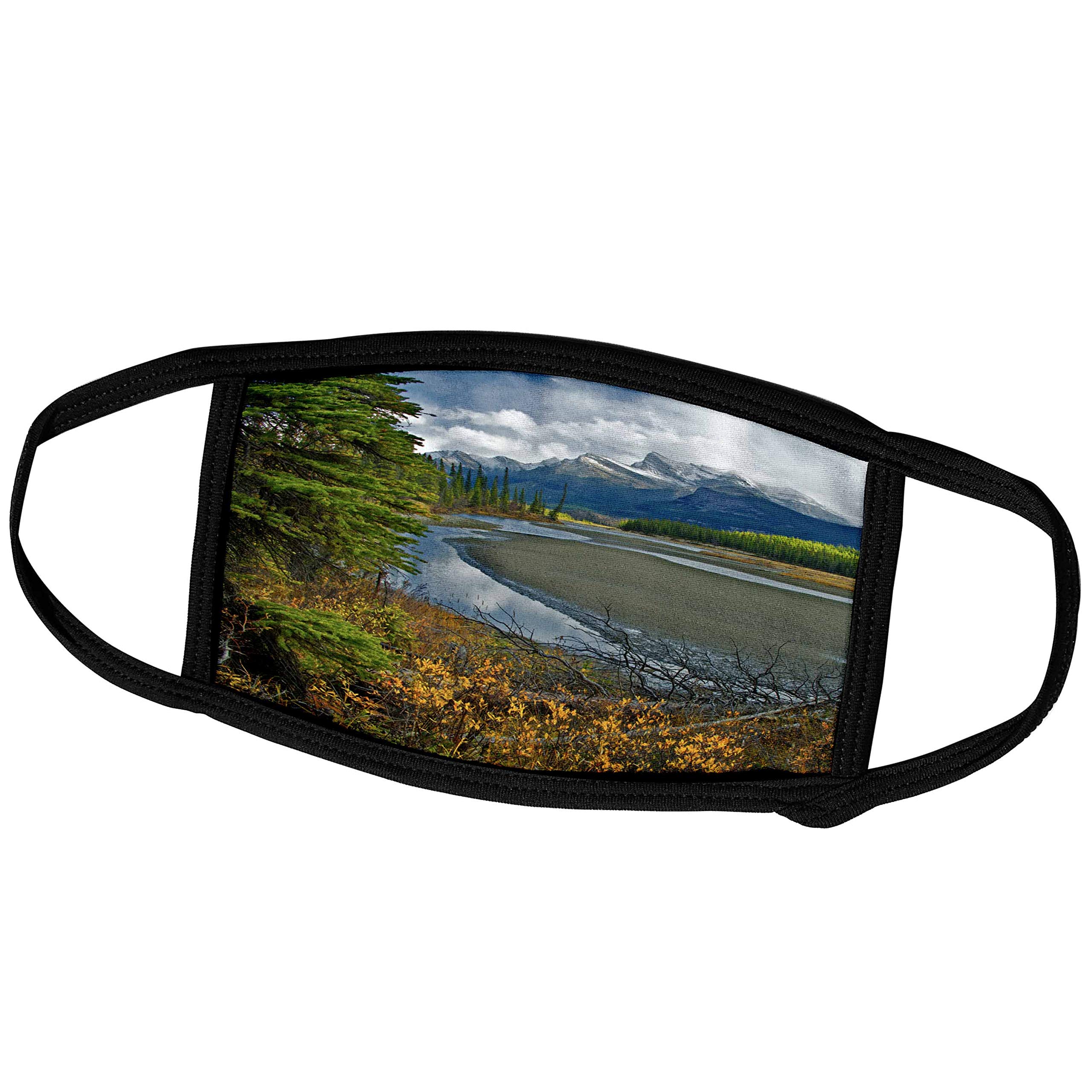 3D Rose Canadian Rockies Face Mask - Outdoor & Travel Use