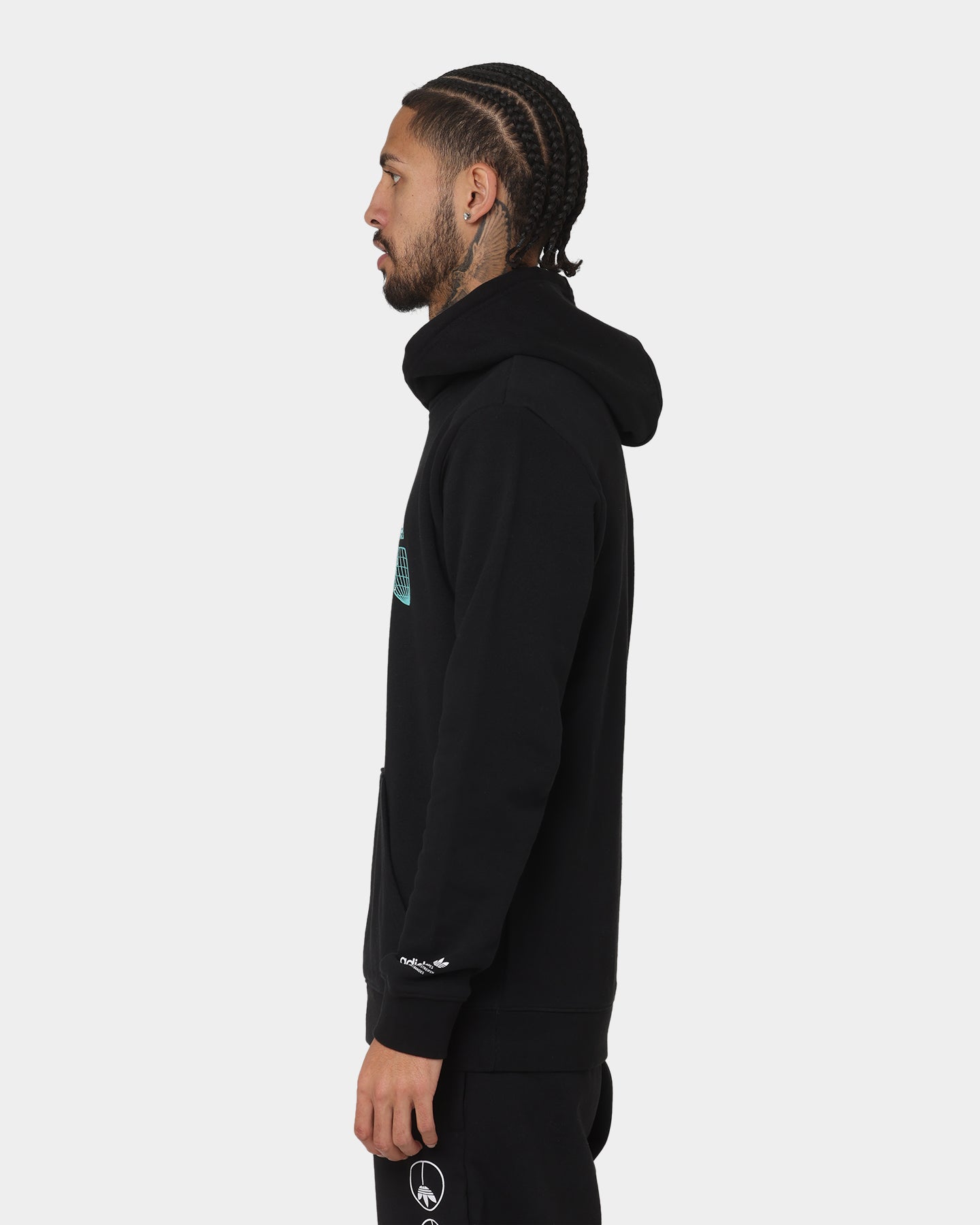 Adidas Graphics United Hoodie Black - Men's Casual Pullover Hooded Sweatshirt for Streetwear & Gym