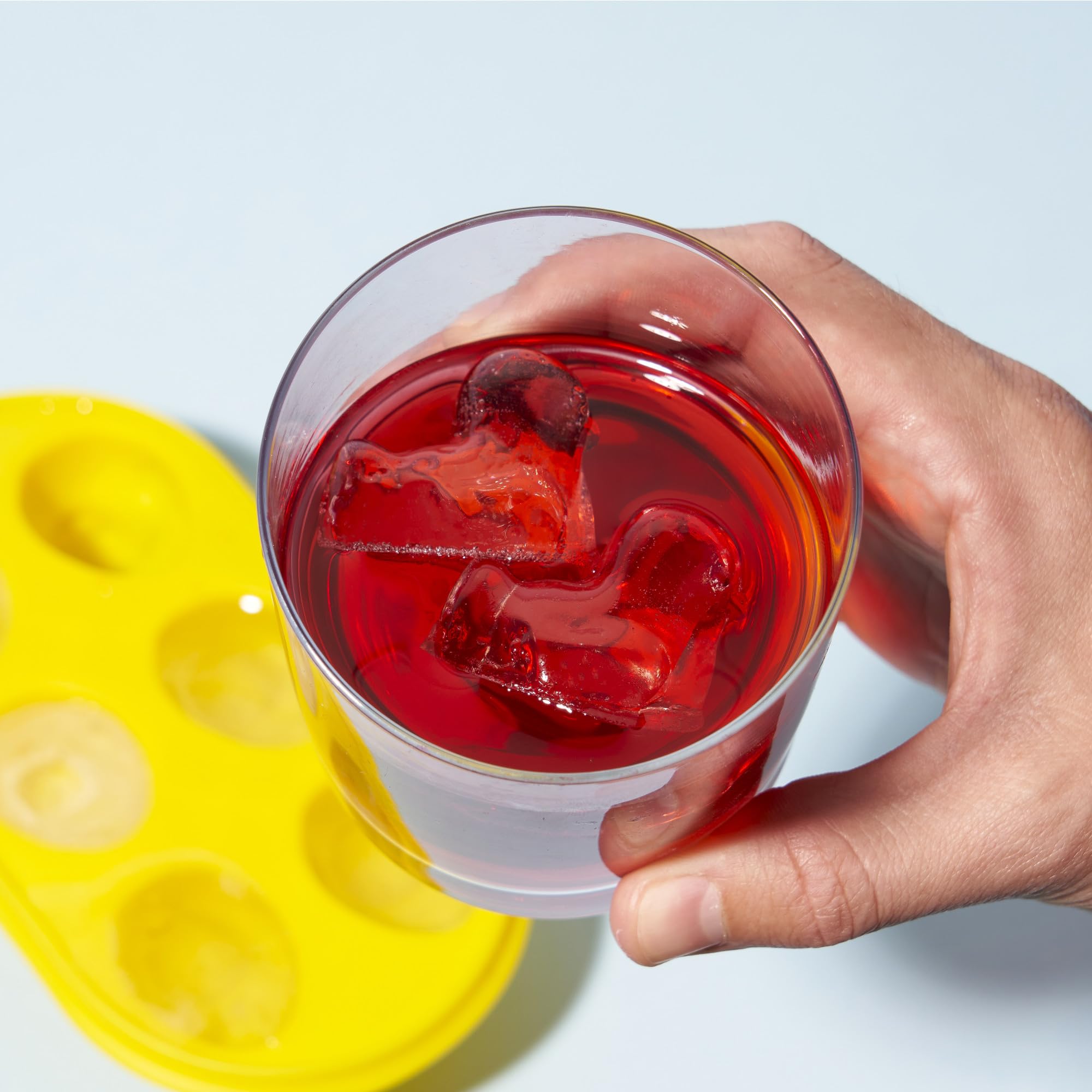 TrueZoo Quack the Ice Duck Ice Cube Tray - Large Novelty Animal Ice Mold Makes 6 Yellow Duck-Shaped Cubes (Set of 1) - Perfect for Cocktails, Kids Drinks & Party Decorations