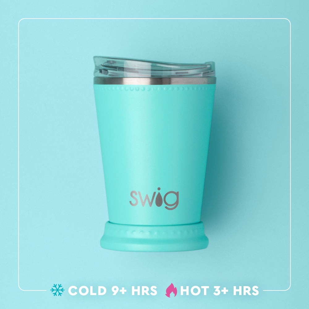 Go Baby Go Mint Julep Cup - 12oz Stainless Steel Southern Style Drinking Cup - Perfect for Bourbon, Cocktails, and Outdoor Parties