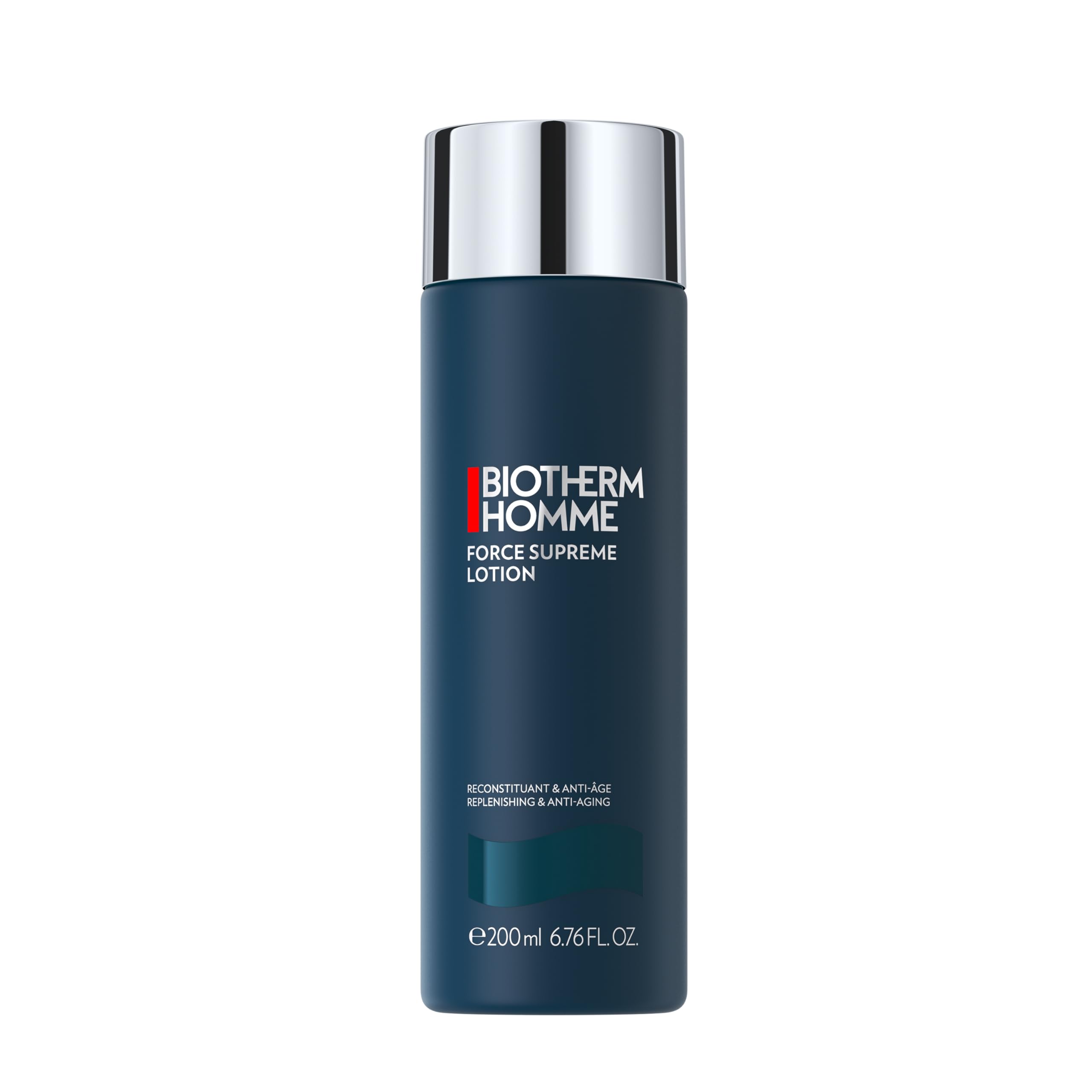Biotherm Force Supreme Lotion for Men - Anti-Aging & Hydrating Facial Moisturizer with Pro-Xylane & Cedar Bud Extract - Firms, Tones & Reduces Wrinkles - 6.76 Fl Oz - Perfect for Daily Skincare Routine & Travel Essentials