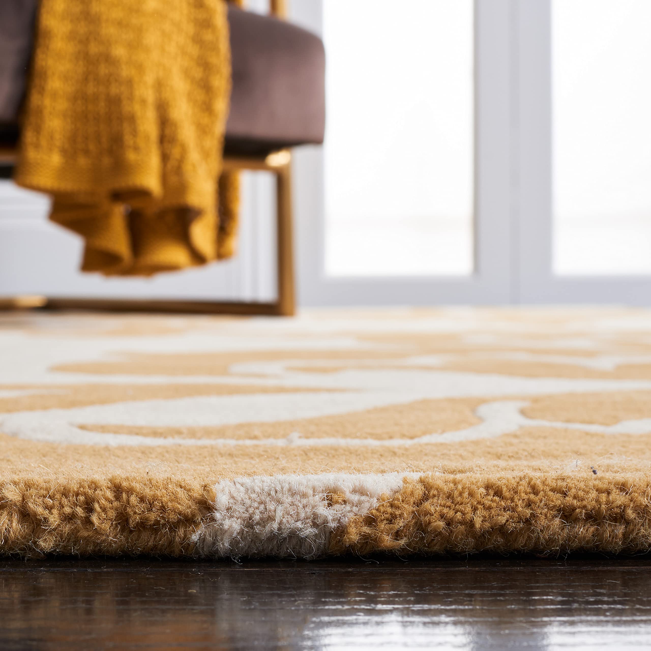 Handmade Barcelona Wool Area Rug 8' Round by Martha Stewart x Safavieh - MSR4546B - Perfect for Living Room, Bedroom & Dining Room Decor