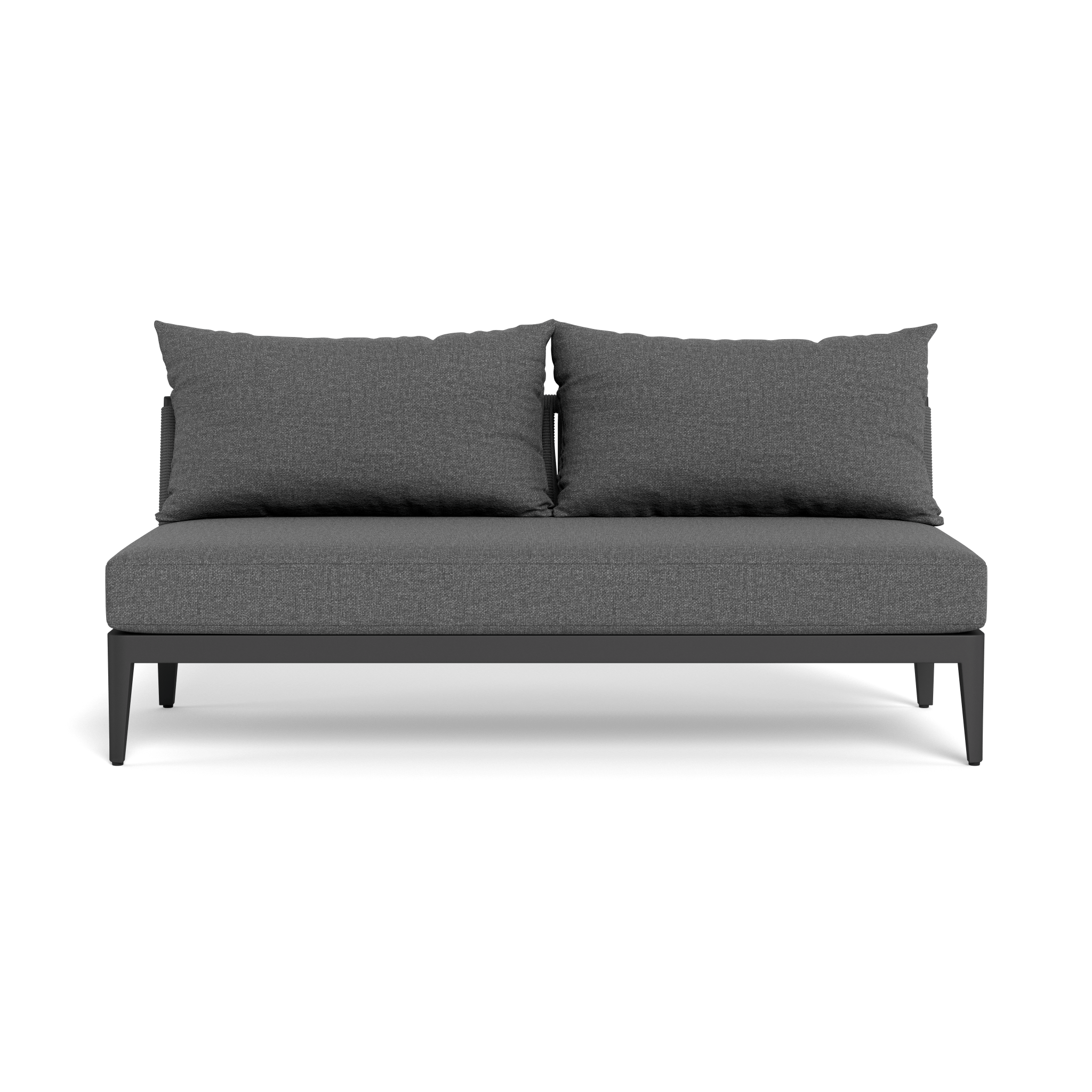 Hamilton 2-Seat Armless Sofa - Modern Loveseat for Small Spaces, Living Room, Apartment, Dorm | Compact & Stylish Seating Solution