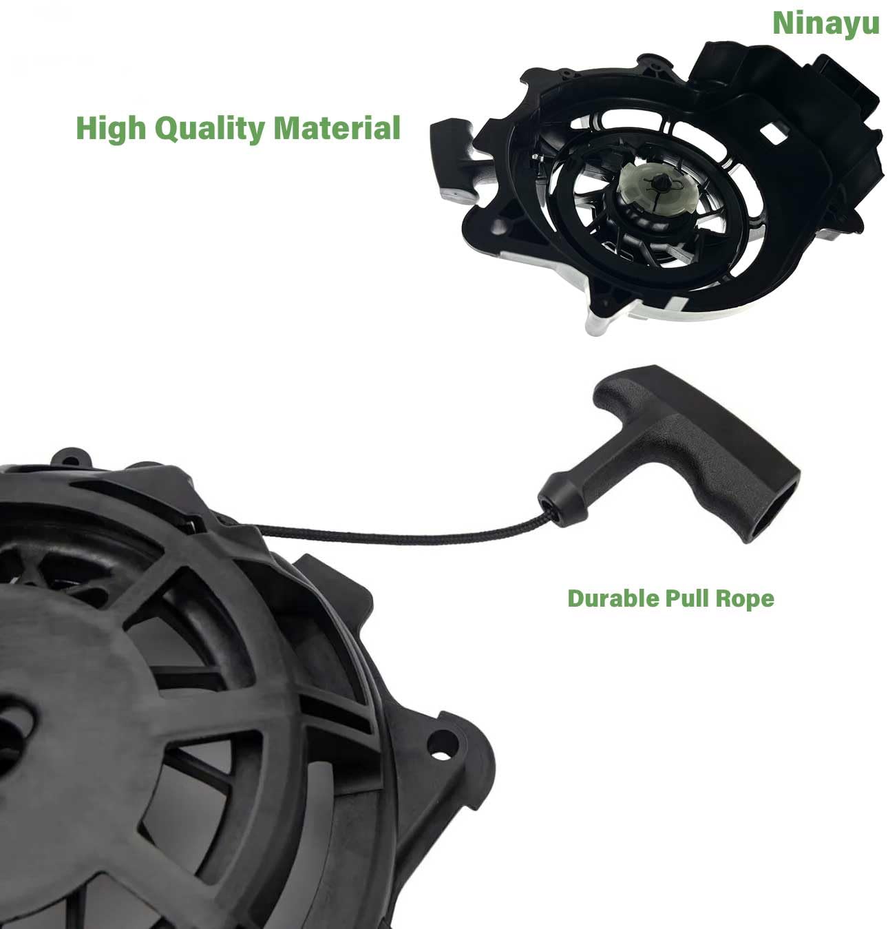 Briggs & Stratton 594062 Recoil Starter Pull Start Assembly - Compatible with 104M02 & 104M05 Engines - Perfect Replacement for Lawn Mowers & Small Engine Equipment - Easy Installation for DIY Repair & Maintenance