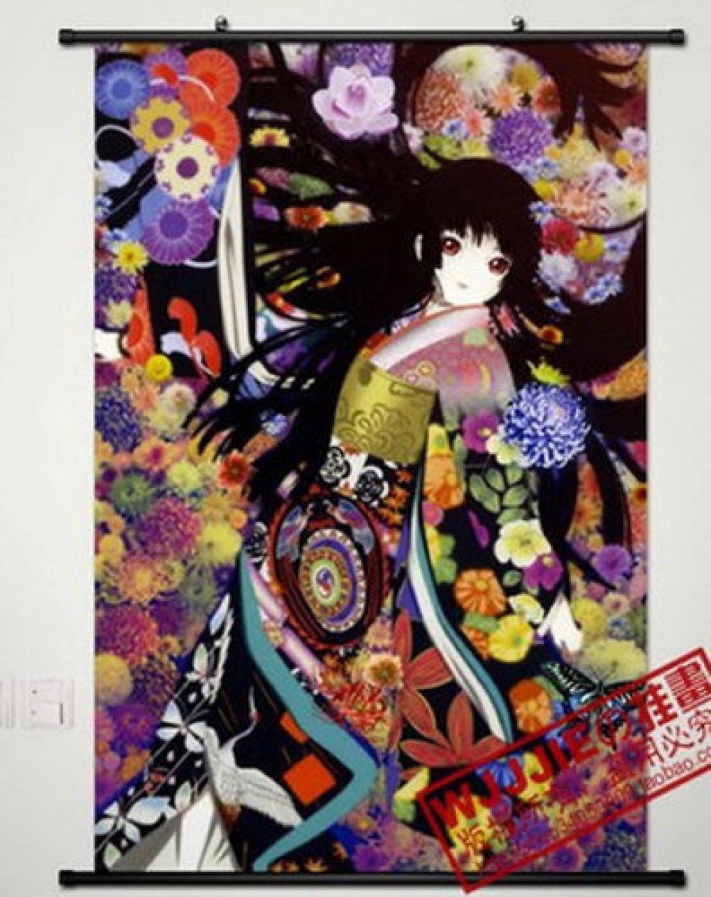 Anime Hell Girl Wall Scroll Poster - Japanese Home Decor Art for Bedroom, Living Room & Office