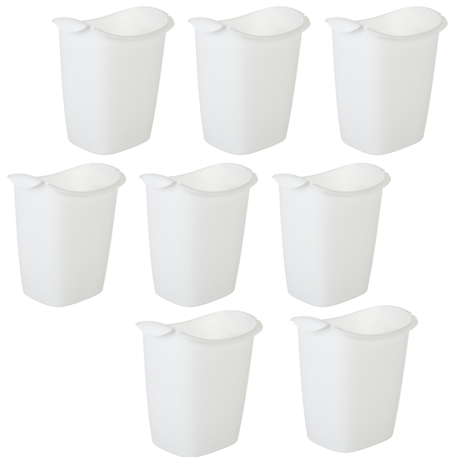 3.5-Gallon Recycle Trash Bags [Set of 8] - Heavy Duty Wastebasket Liners for Kitchen, Office & Bathroom Use