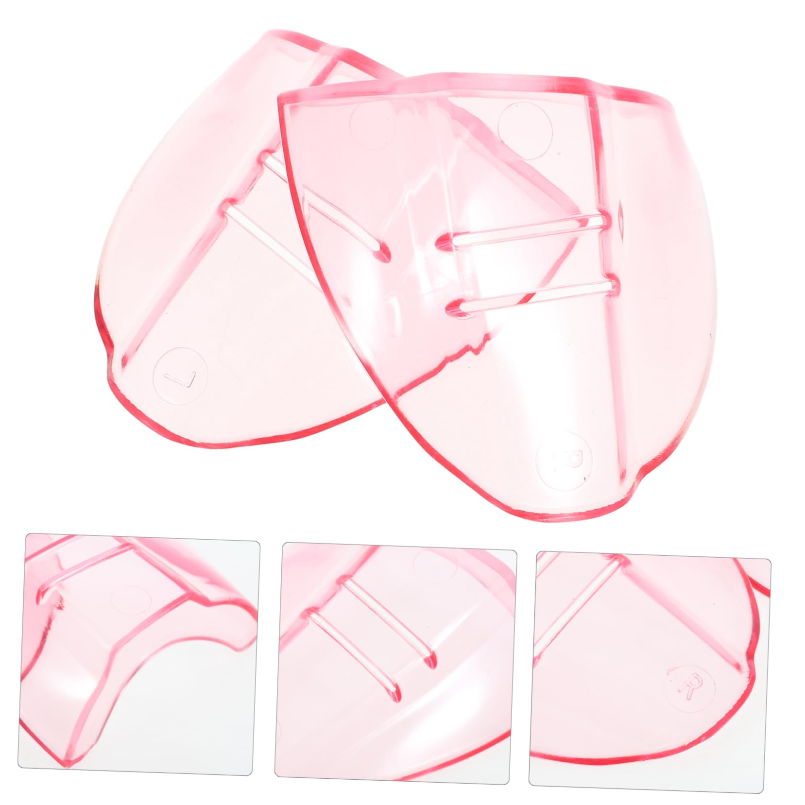 HOMSFOU 2 Pairs TPU Side Protectors for Glasses - Durable Protective Shields, Side Visor with Single Hole Design - Safety Glasses Accessories for Work, Sports & Outdoor Activities