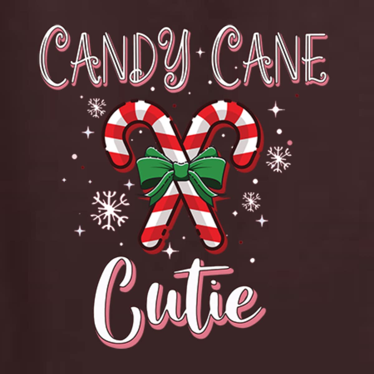 Candy Cane Cutie Christmas Tri-Blend Racerback Tank Top - Festive Holiday Women's T-Shirt for Xmas Party & Family Gatherings