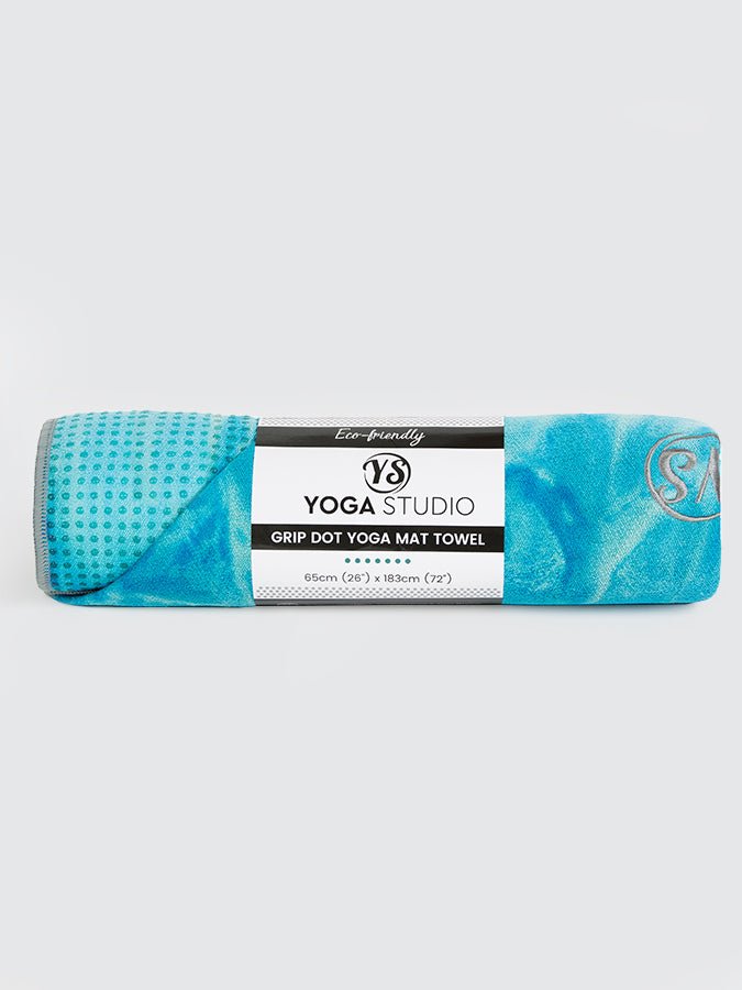 Non-Slip Premium Grip Dot Yoga Mat Towel for Hot Yoga & Pilates - Sweat Absorbent, Eco-Friendly Workout Accessory for Home & Studio Practice