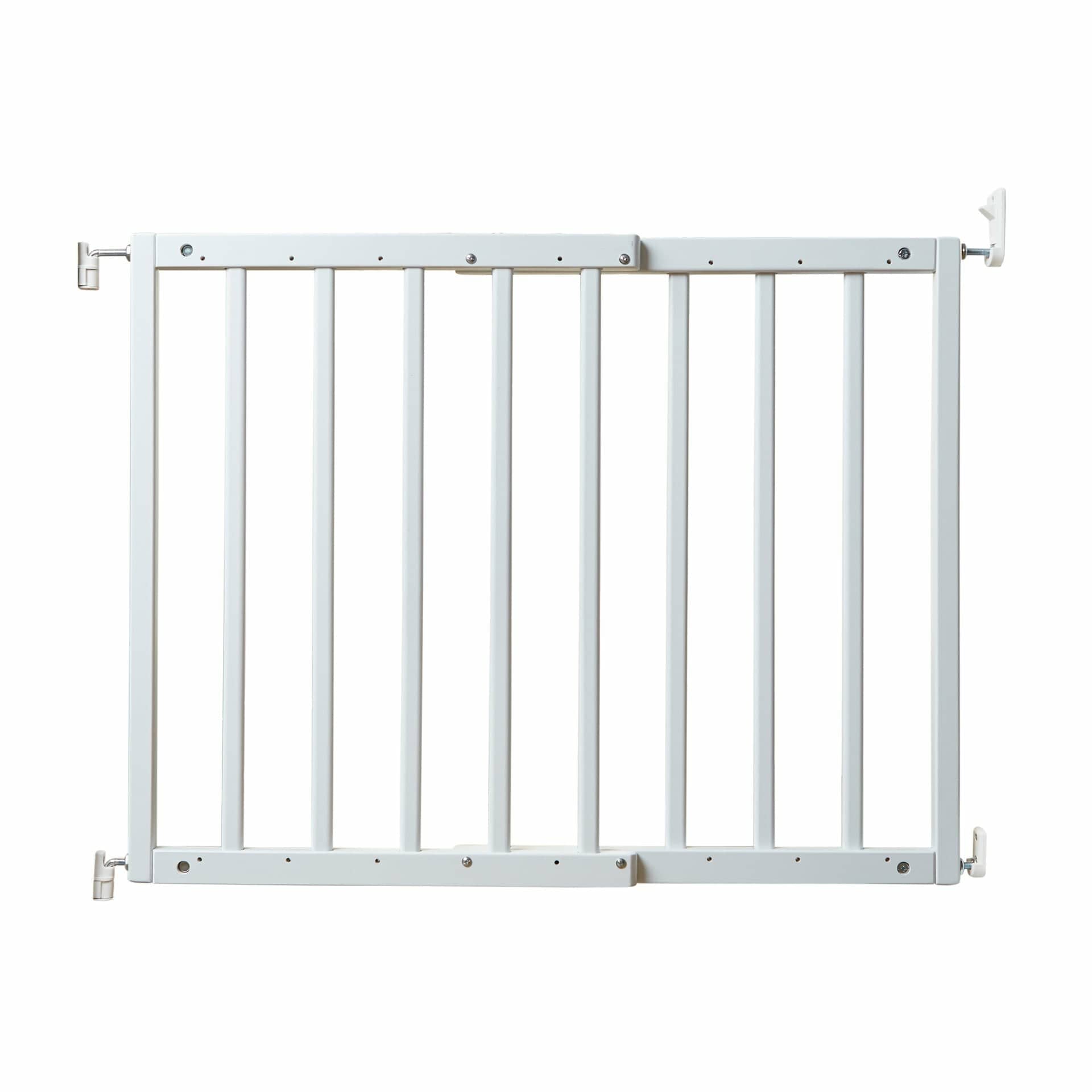 Sturdy Wall Mount Wooden Pet Gate for Dogs & Cats - Safety Barrier for Stairs, Doorways & Hallways - Home & Indoor Use