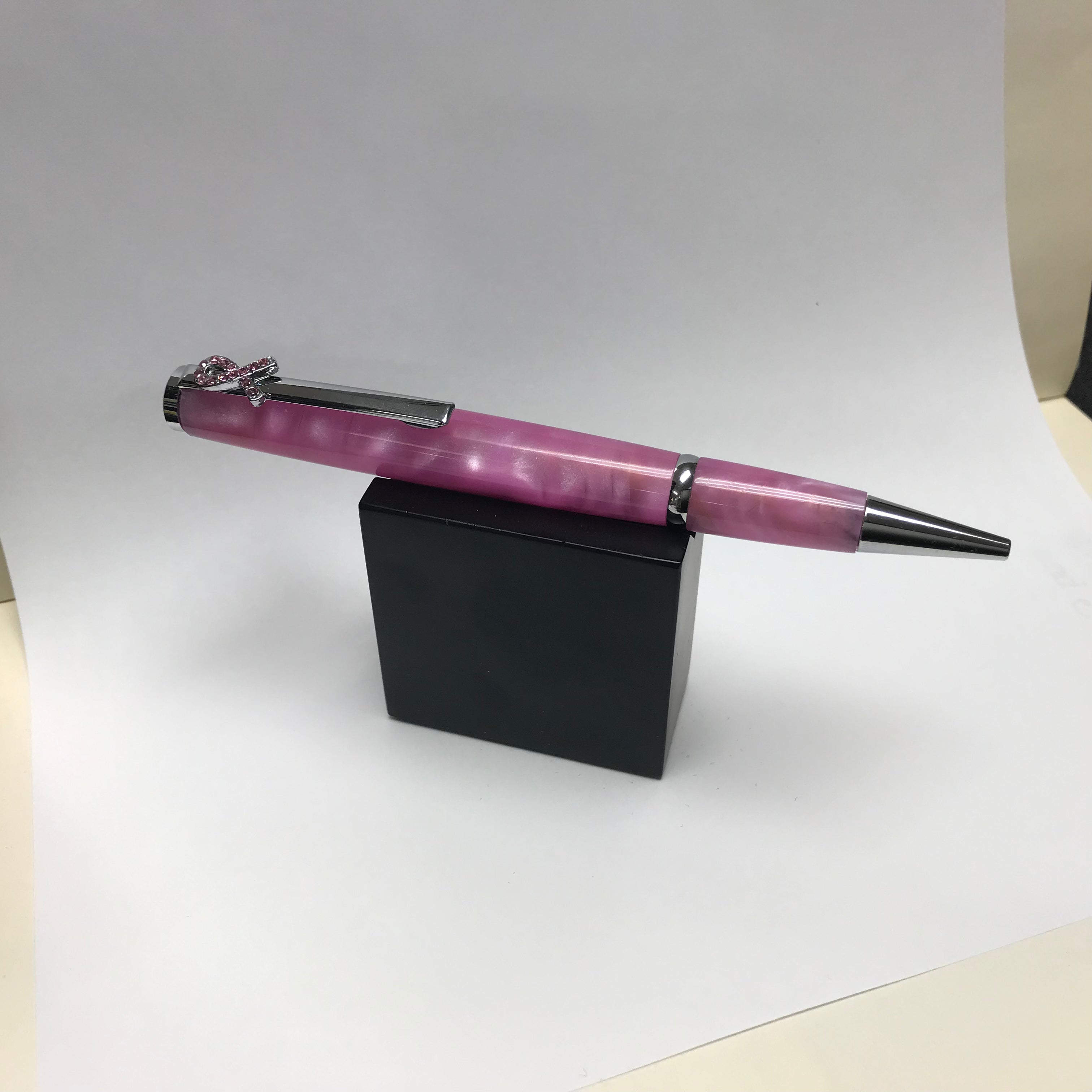 Mark Ashley Longwood Breast Cancer Awareness Ballpoint Pen - Pink Ribbon Design for Office, School & Fundraising Events - Support Breast Cancer Awareness with Every Purchase