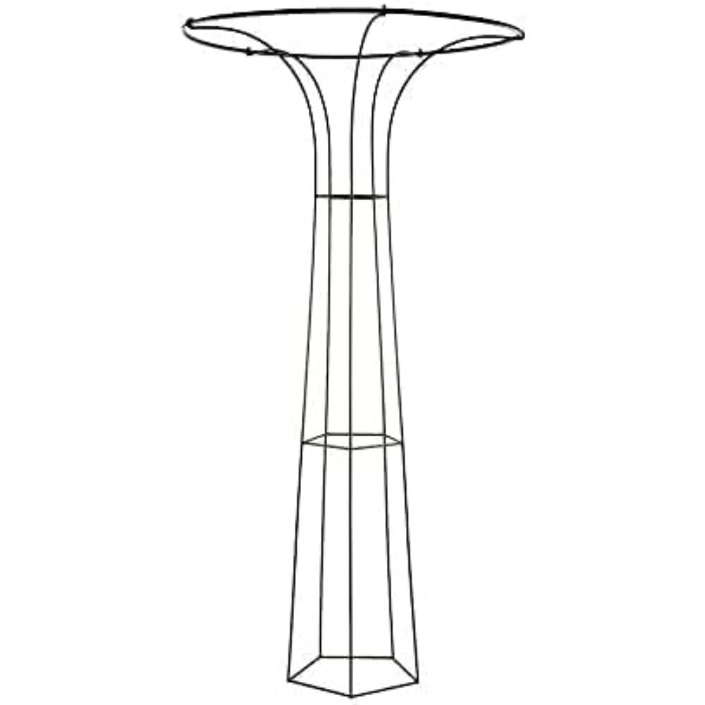 72 Inch Metal Garden Trellis - Sturdy Outdoor Plant Support for Climbing Vines, Roses, Clematis & Vegetables | Decorative Arched Frame for Patio, Yard & Lawn | Durable Weather-Resistant Design | Perfect for Vertical Gardens, Backyard Decor & DIY Landscaping Projects