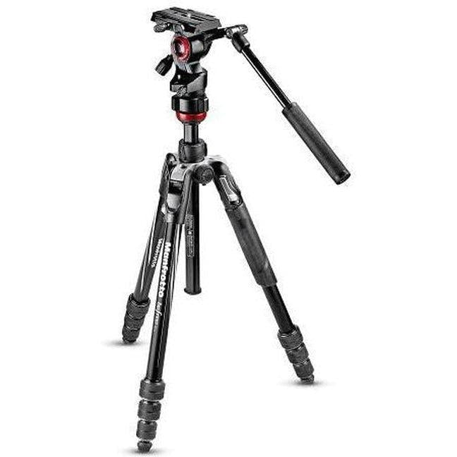 Manfrotto Befree Live Aluminum Twist 2-Way Tripod Kit (Black) - Professional Camera Tripod for Travel & Live Streaming