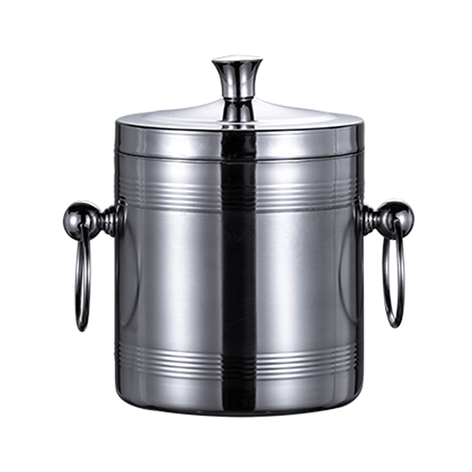 Premium Stainless Steel Double Wall Ice Bucket Set with Lid, Tongs & Strainer - 1L/1.4L/1.7L Capacity for Keeping Ice Cold & Dry - Perfect for Bars, Parties, Chilling Beer, Champagne & Wine - Ideal for Outdoor Gatherings, Home Entertaining & Restaurant Use