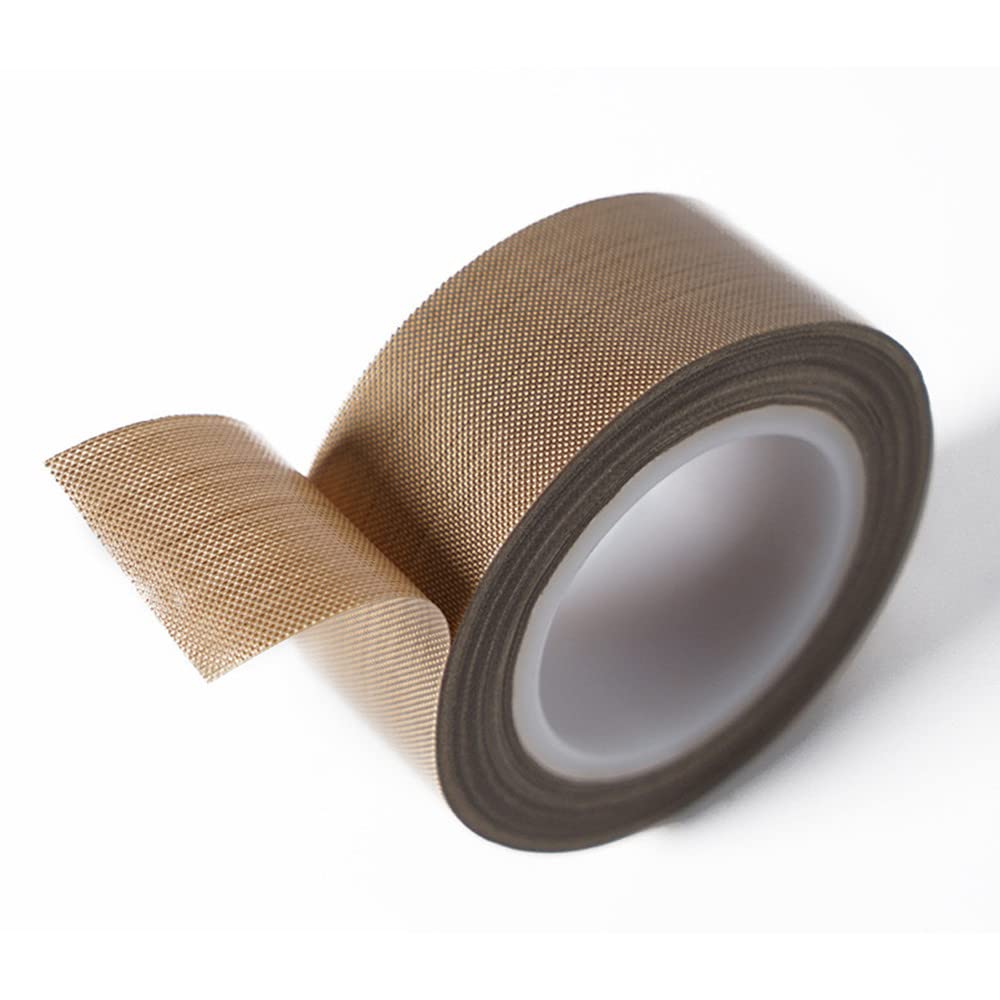 High Temp Teflon Tape 1/2-inch x 33 Feet - Low Friction, Abrasion Resistant Adhesive Tape for Wood, Furniture, Cabinets & Sealers | Perfect for Drawer Protection, Vacuum Sealing & Surface Protection in Home & Workshop