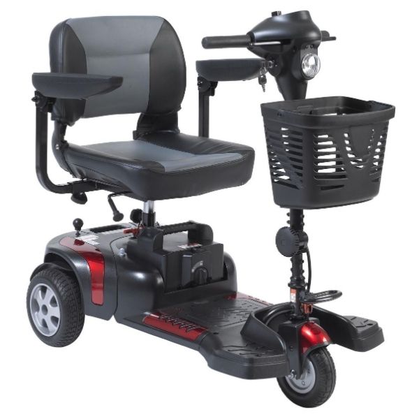 Drive Medical Phoenix HD 3 Wheel Mobility Scooter - Lightweight & Portable for Adults & Seniors - Perfect for Shopping, Travel & Outdoor Activities