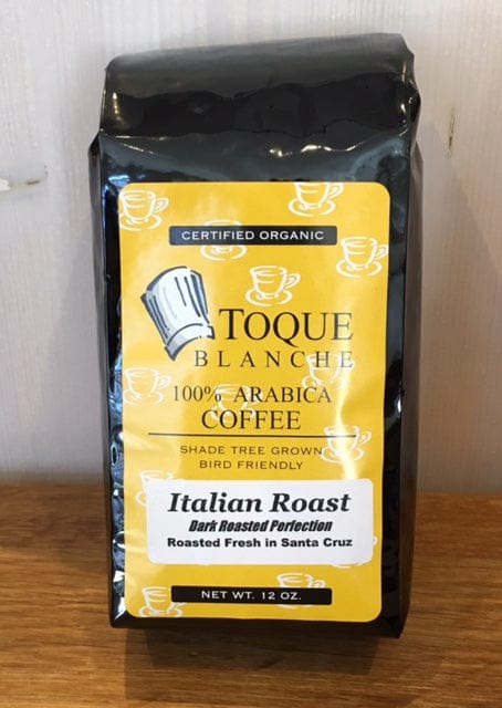 Premium Italian Roast Toque Blanche Coffee Beans - Rich Dark Roast for Espresso & French Press - Perfect for Home Brewing & Gifts