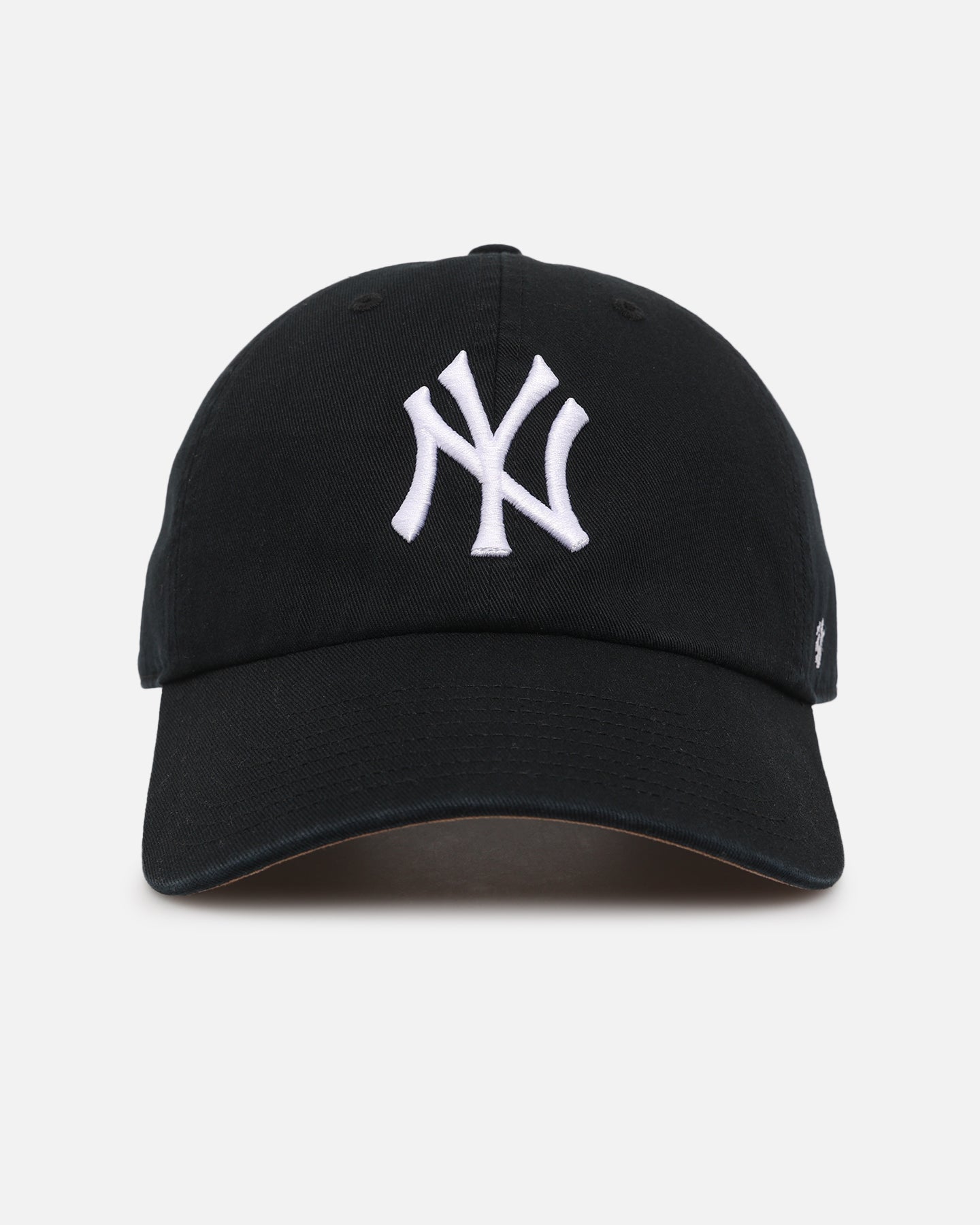 47 Brand New York Yankees 'Yankees Colour Wheel' 47 Clean Up Adjustable Strapback Cap - Black MLB Baseball Hat for Men & Women - Perfect for Game Day, Sports Events & Streetwear Fashion