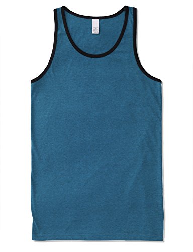 Contrast Trim Heather Turquoise Black