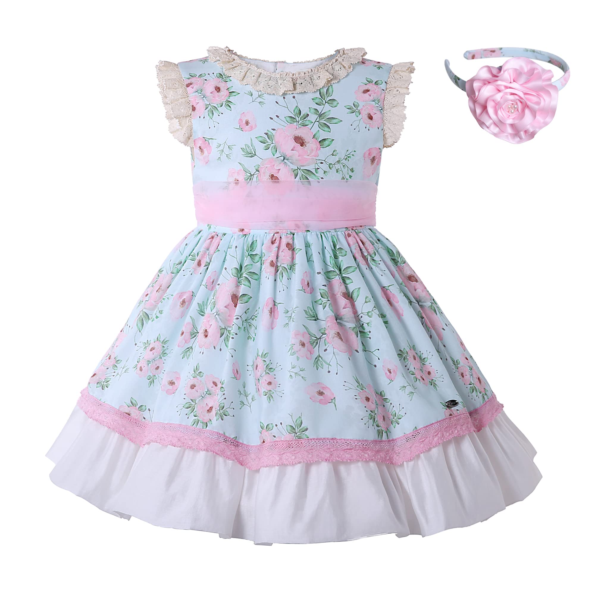 A Springtime Adventure with Pettigirl's Floral Ruffle Lace Dress
