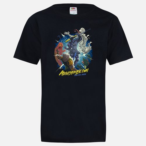 Mighty Probe Battle Graphic T-Shirt - Cool Sci-Fi Design for Men & Women - Perfect for Gaming, Cosplay, and Casual Wear