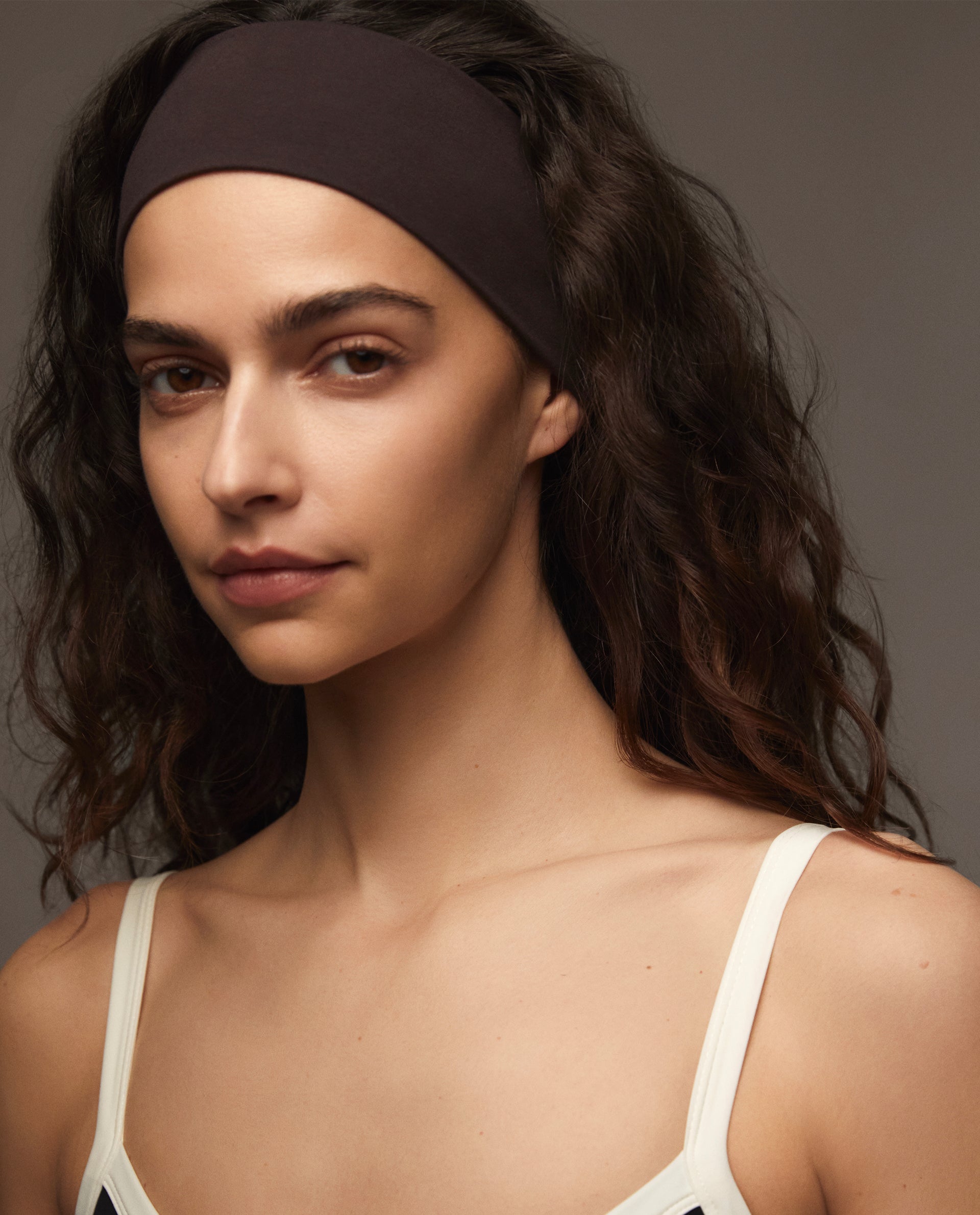 Stylish Jersey Headband for Women & Men - Soft & Comfortable Coffee Bean Design - Perfect for Workouts, Running, Yoga & Everyday Wear