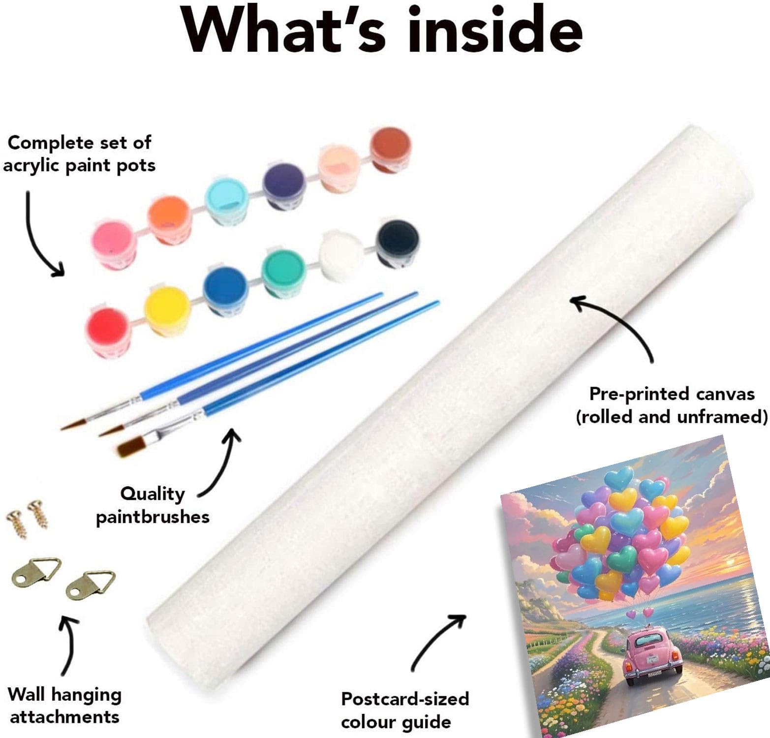 **Balloon Paint by Numbers Kit for Adults - DIY Acrylic Painting on 16x20 Inch Canvas - Beginner-Friendly Art Set for Home Wall Decor - Perfect Gift for Birthday, Christmas & Holidays (Party, Relaxation, Stress Relief)**
