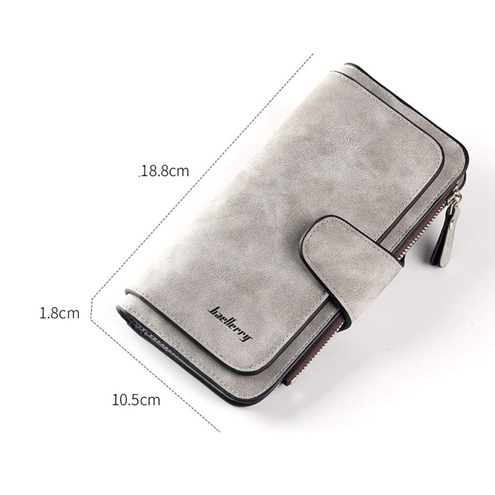 Stylish Leather Multi-Card Wallet for Women - RFID Blocking Credit Card Holder & Travel Organizer Clutch Purse | Perfect for Everyday Use, Business Travel & Shopping