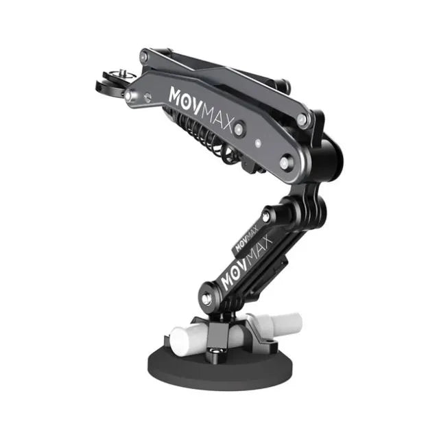 Movmax Blade Camera Arm Mount - Adjustable Overhead Camera Stand for DSLR, Mirrorless, and Smartphones - Perfect for Vlogging, Live Streaming, and Photography Studio Setup