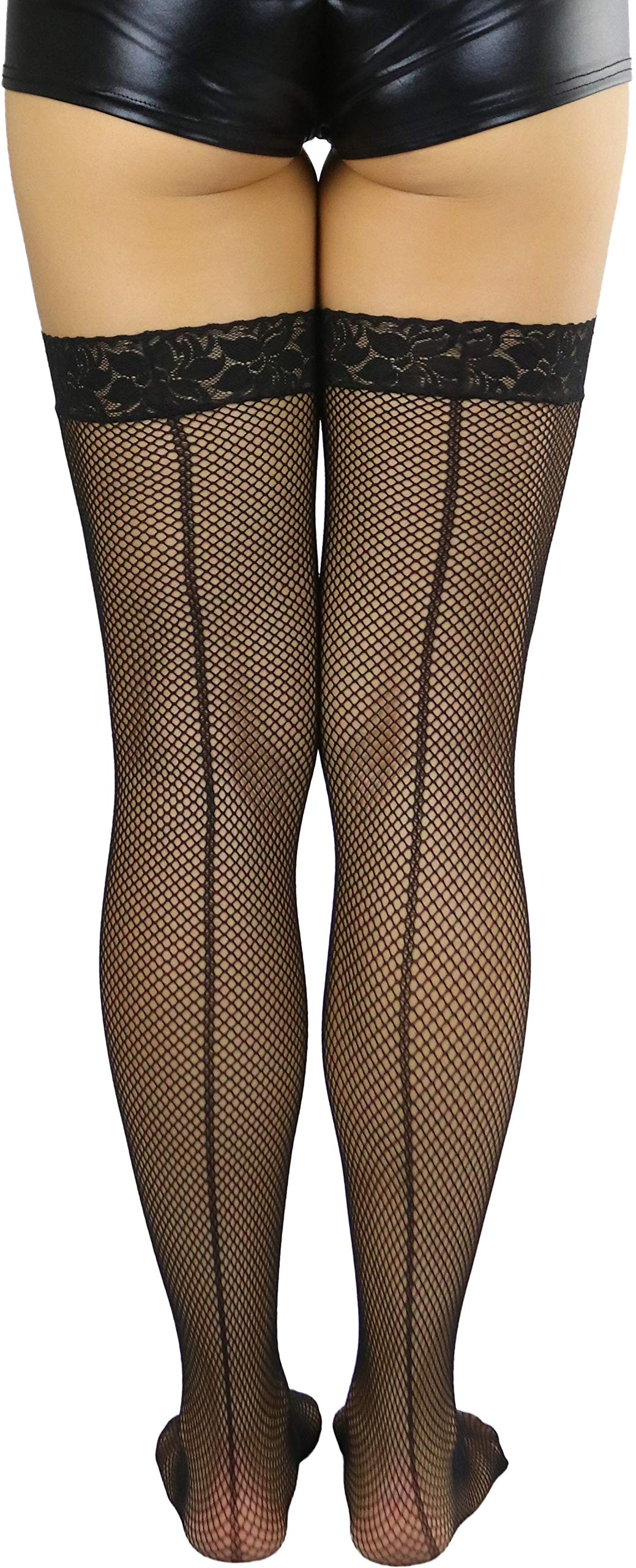 ToBeInStyle Women’s Bright & Vibrant Fishnet Thigh High Stockings - Sexy Fashion Tights for Party, Cosplay & Night Out