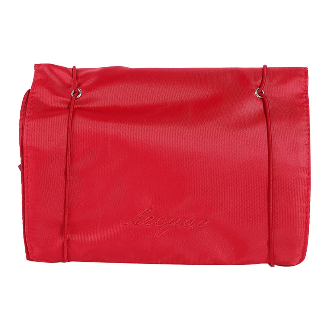 Large Waterproof Hanging Makeup Bag for Travel - Detachable Folding Cosmetic Organizer with Separate Compartments (Red) | Perfect for Toiletries Storage, Vacation Essentials & Daily Beauty Routine