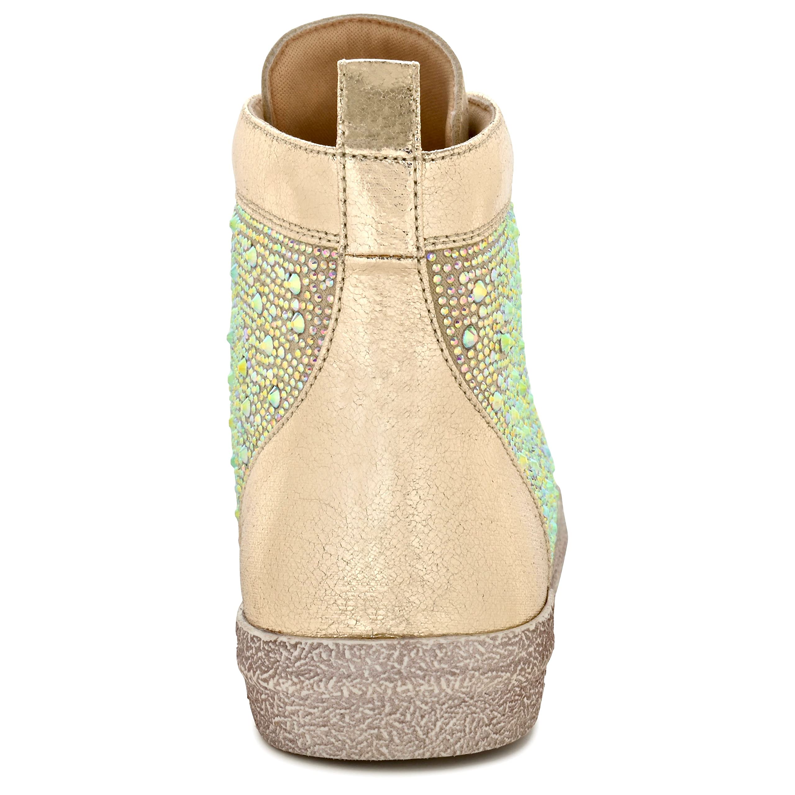 Stylish Rhinestone High Top Sneakers for Women - Fashion Athletic Shoes for Running & Gym Workouts - Perfect for Casual Wear, Sports & Street Style