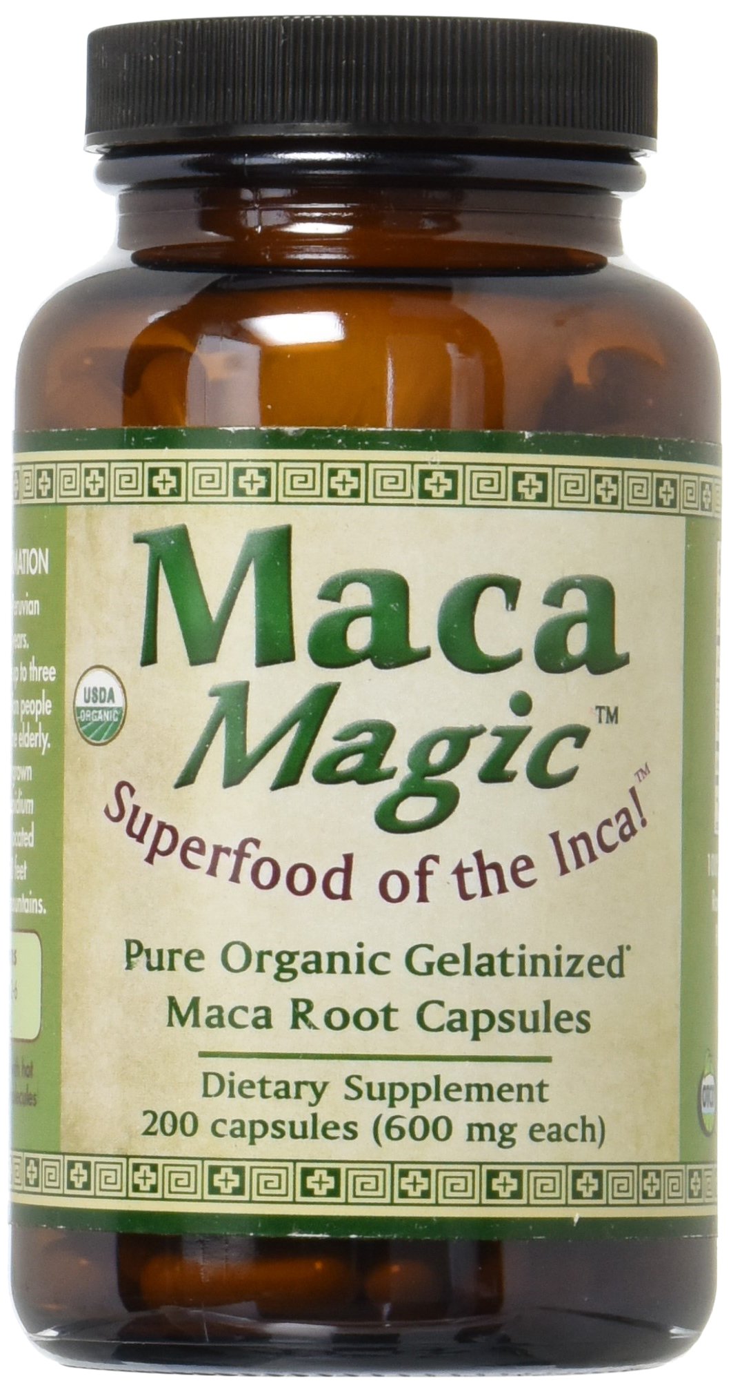 Organic Maca Root Capsules 200 Count - Energy, Stamina & Hormone Balance Supplement for Men & Women - Perfect for Workout, Stress Relief & Daily Wellness