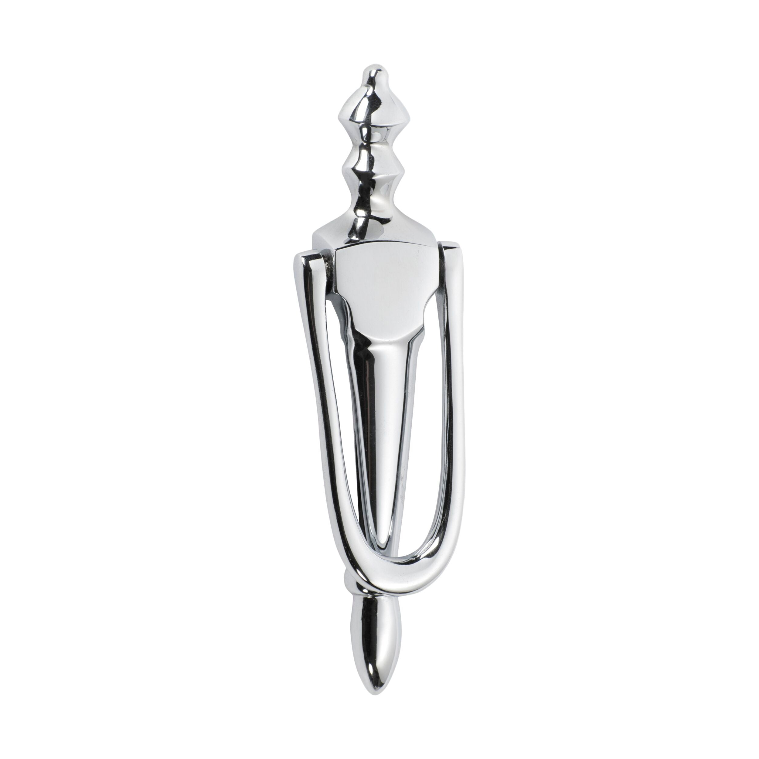 Victorian Style Chrome Plated Door Knocker - 4.72
