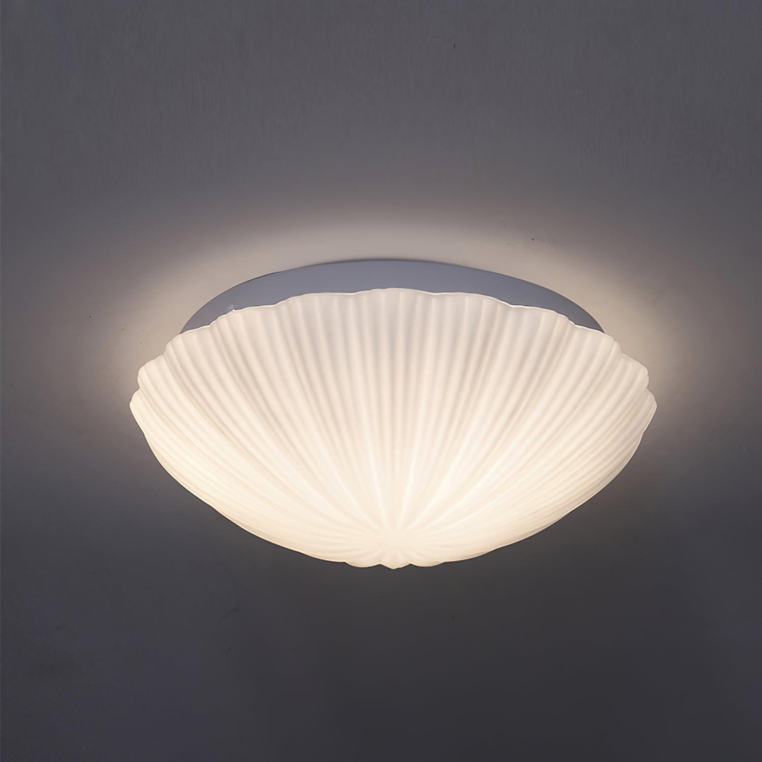 Stylish Devan Seashell Ceiling Lamp - Elegant Coastal Lighting Fixture for Living Room, Bedroom & Dining Area | Perfect for Beach House Decor & Boho Interior Design