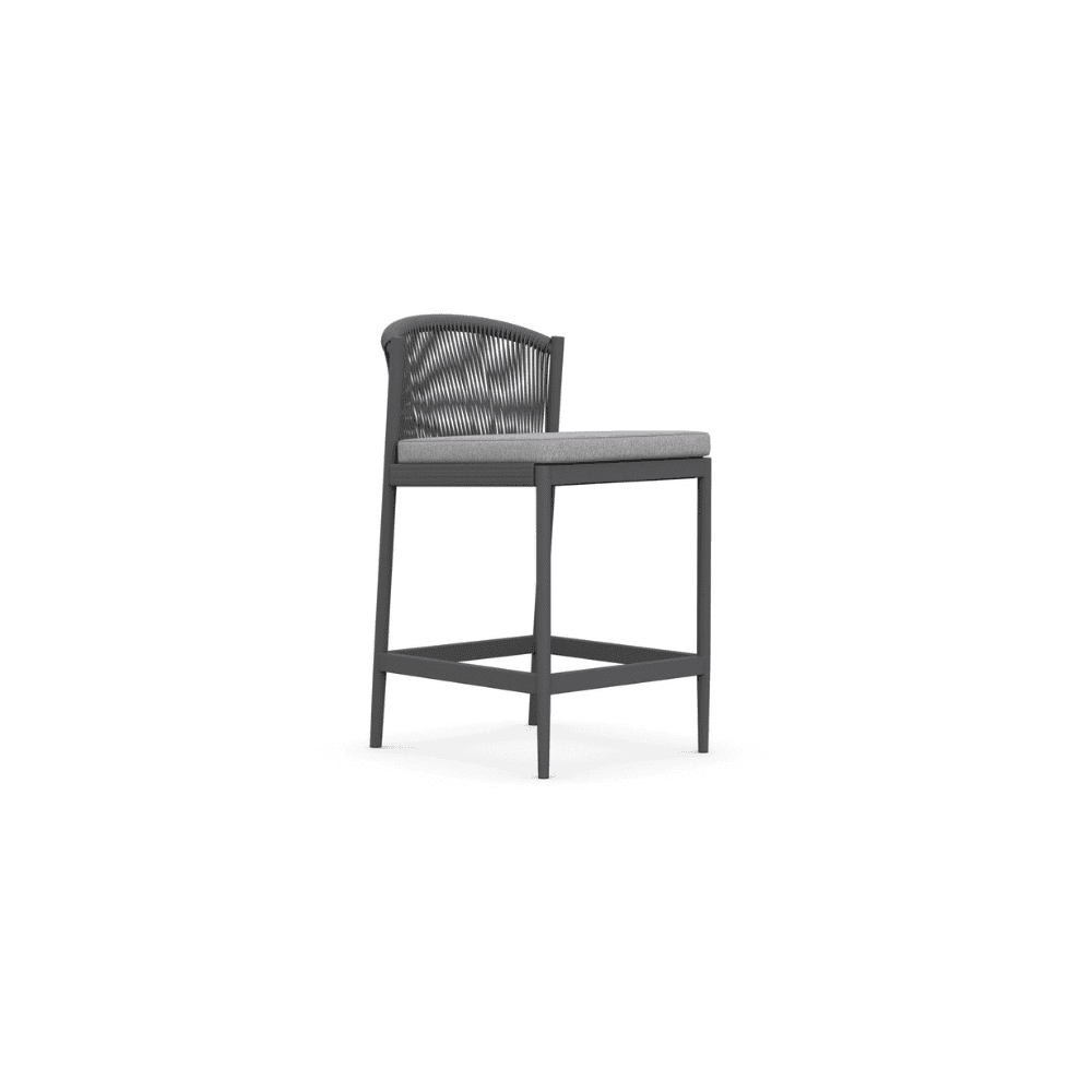 Catalina Outdoor Counter Stool - Weather-Resistant Bar Stool for Patio, Deck, or Poolside - Comfortable & Durable Backless Stool for Outdoor Dining & Entertaining