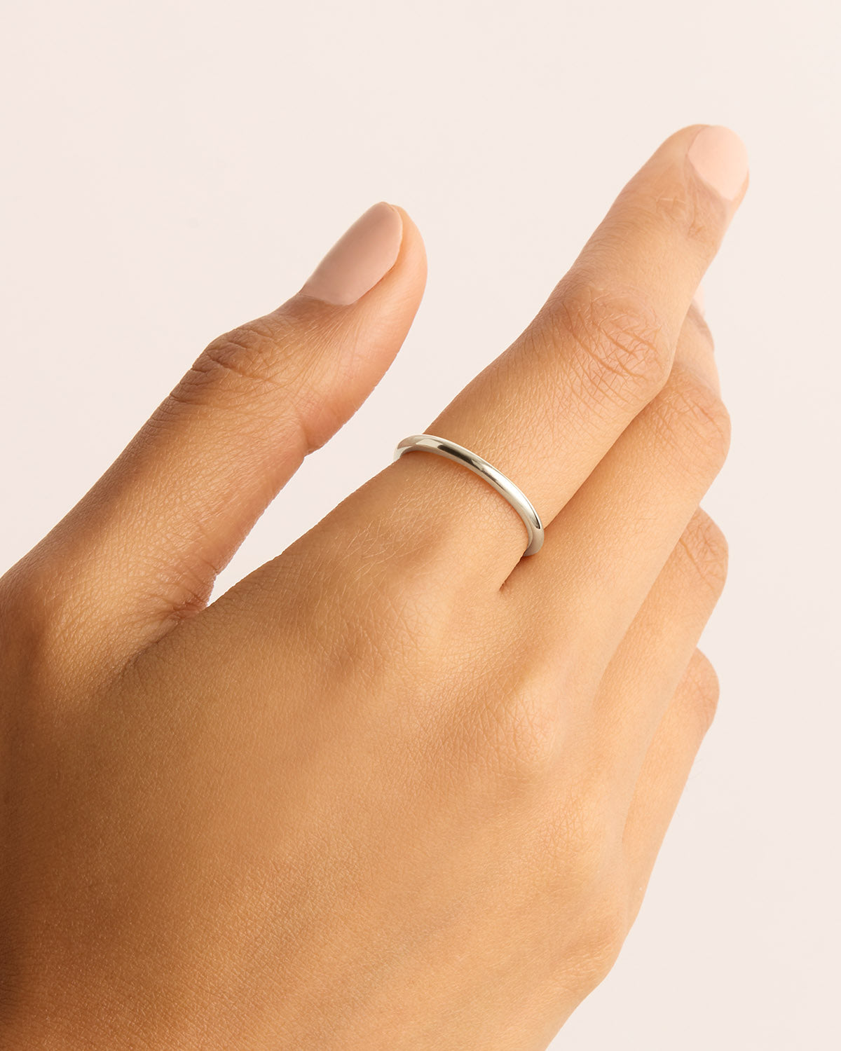 14k Solid White Gold Bold Purity Ring for Women - Durable & Hypoallergenic Wedding Band, Promise Ring or Anniversary Gift - Perfect for Everyday Wear & Special Occasions