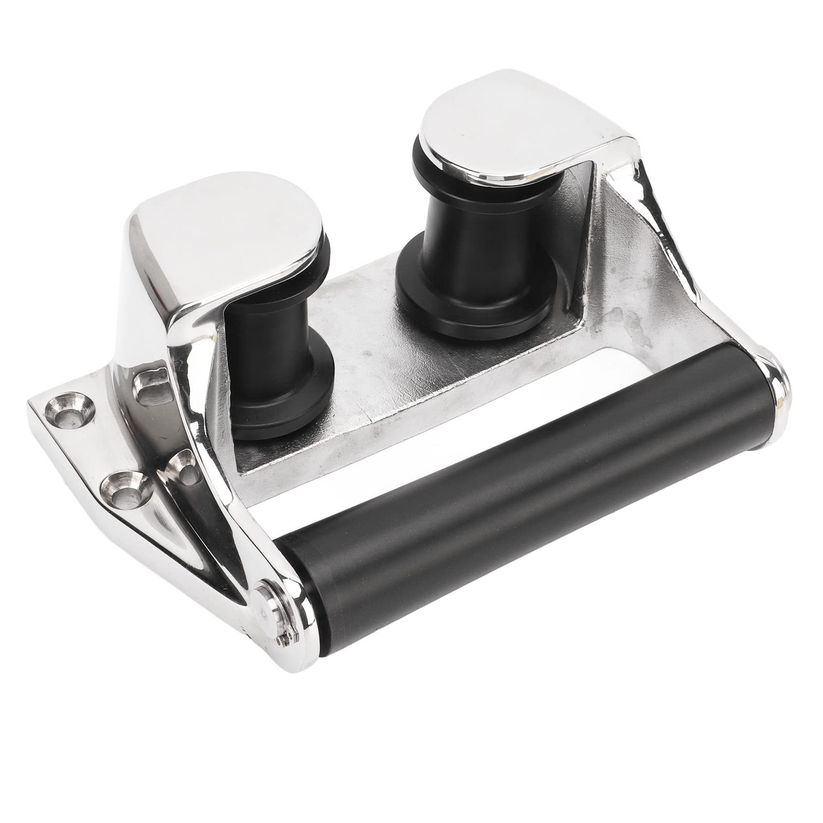 Acouto ABS Boat Bow Fairlead Roller with 316 Stainless Steel Cleat Bollard Chock - Marine Anchor Accessories for Boats, Yachts & Watercraft | Durable Deck Hardware for Mooring & Docking