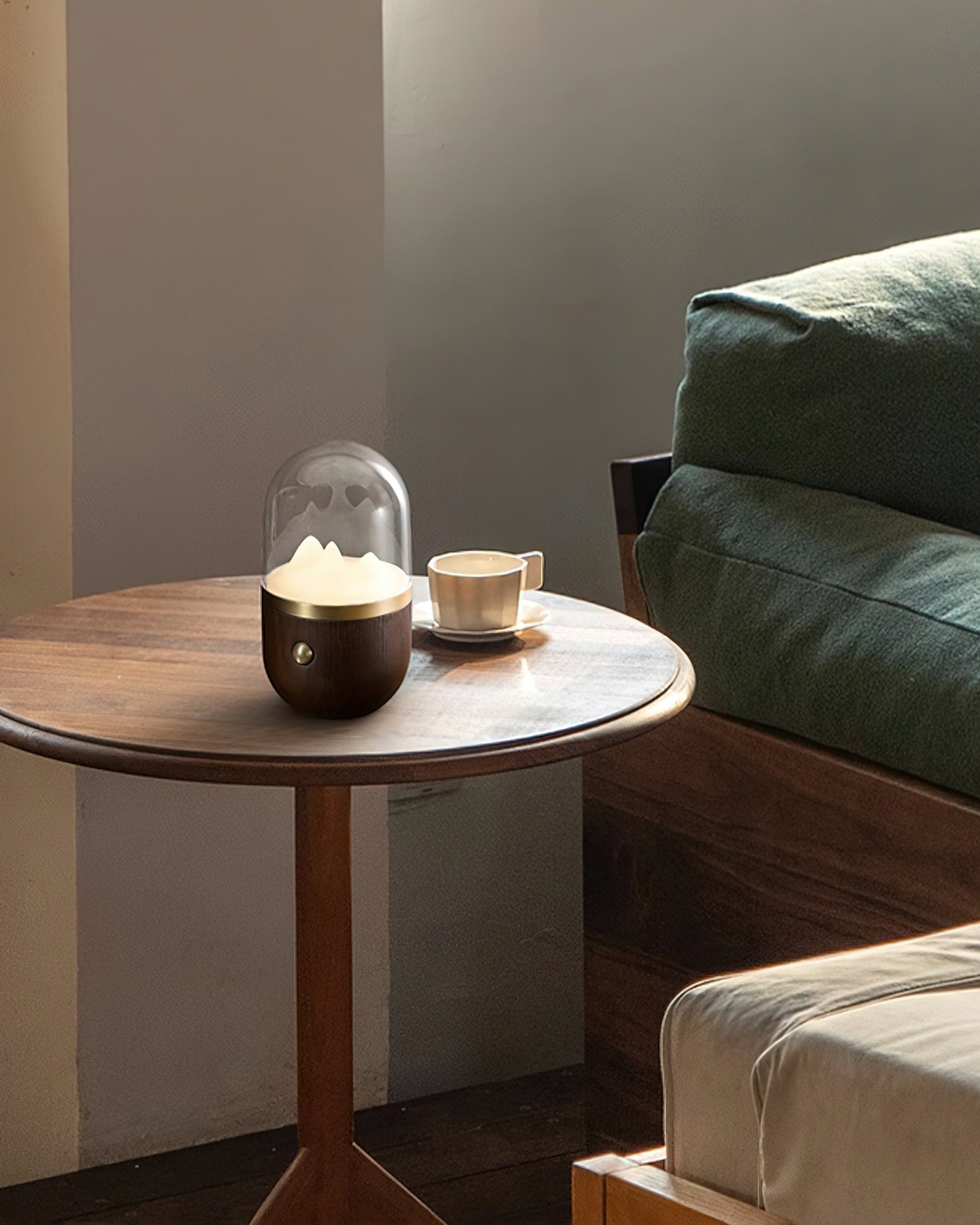 Mountain Peak Night Table Lamp - Modern LED Bedside Lamp with Touch Control, Warm White Light for Bedroom, Living Room, and Office Decor - Perfect for Reading, Relaxing, and Creating Cozy Ambiance
