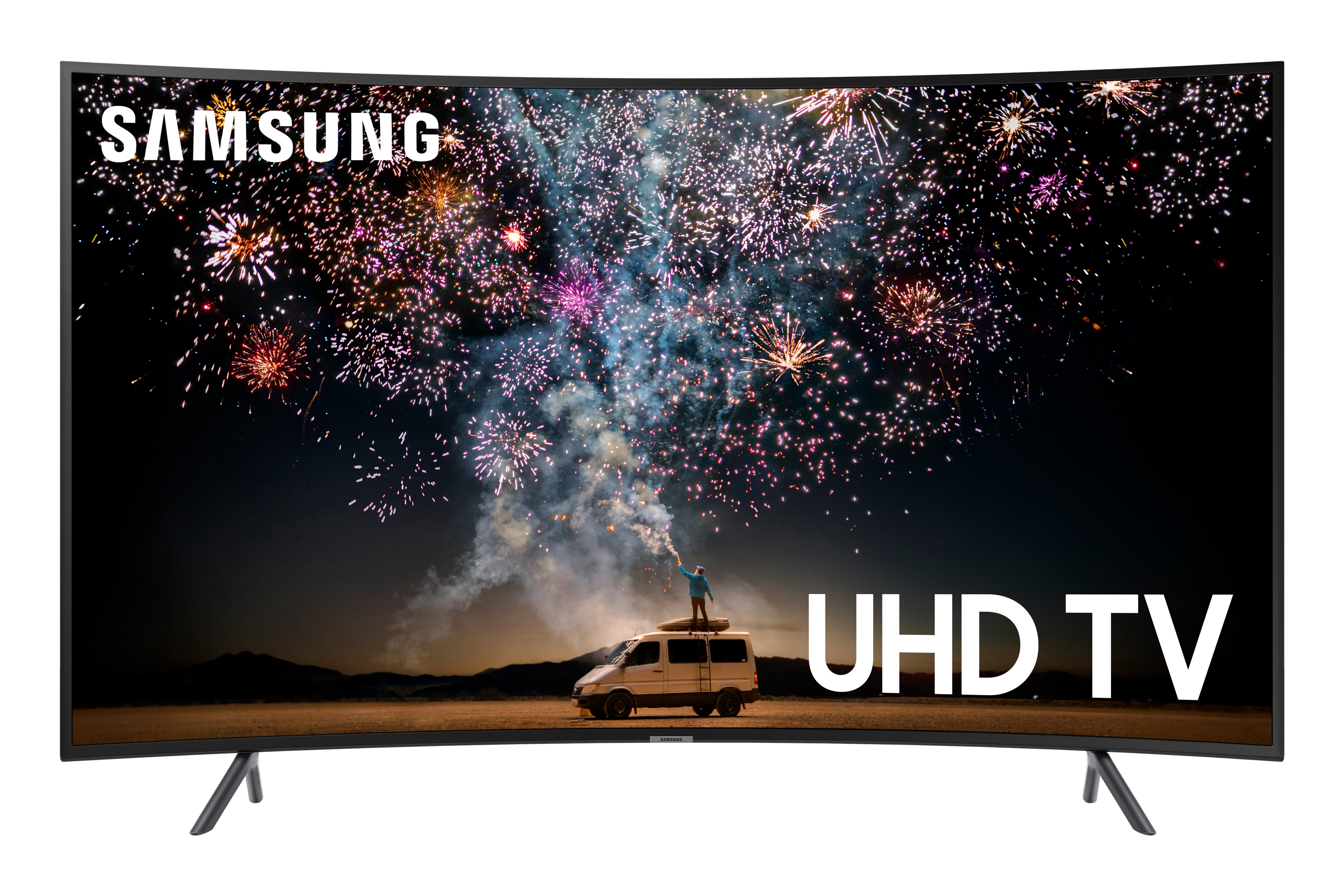 Samsung 65-Inch 4K Ultra HD Curved Smart LED TV with HDR - Model UN65RU7300 / UN65RU730D - Perfect for Home Theater & Gaming Entertainment