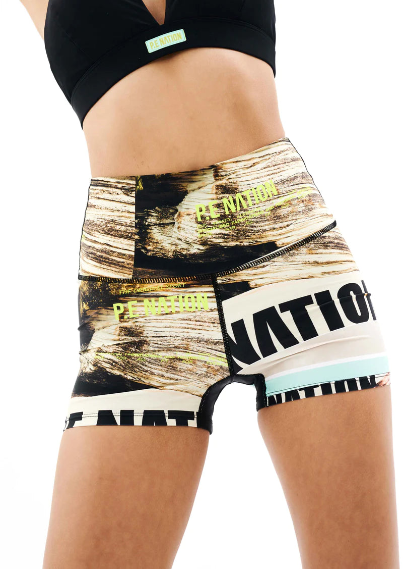 Bermuda Bike Shorts for Women - Stylish Scene Print Activewear | Perfect for Cycling, Running, and Gym Workouts