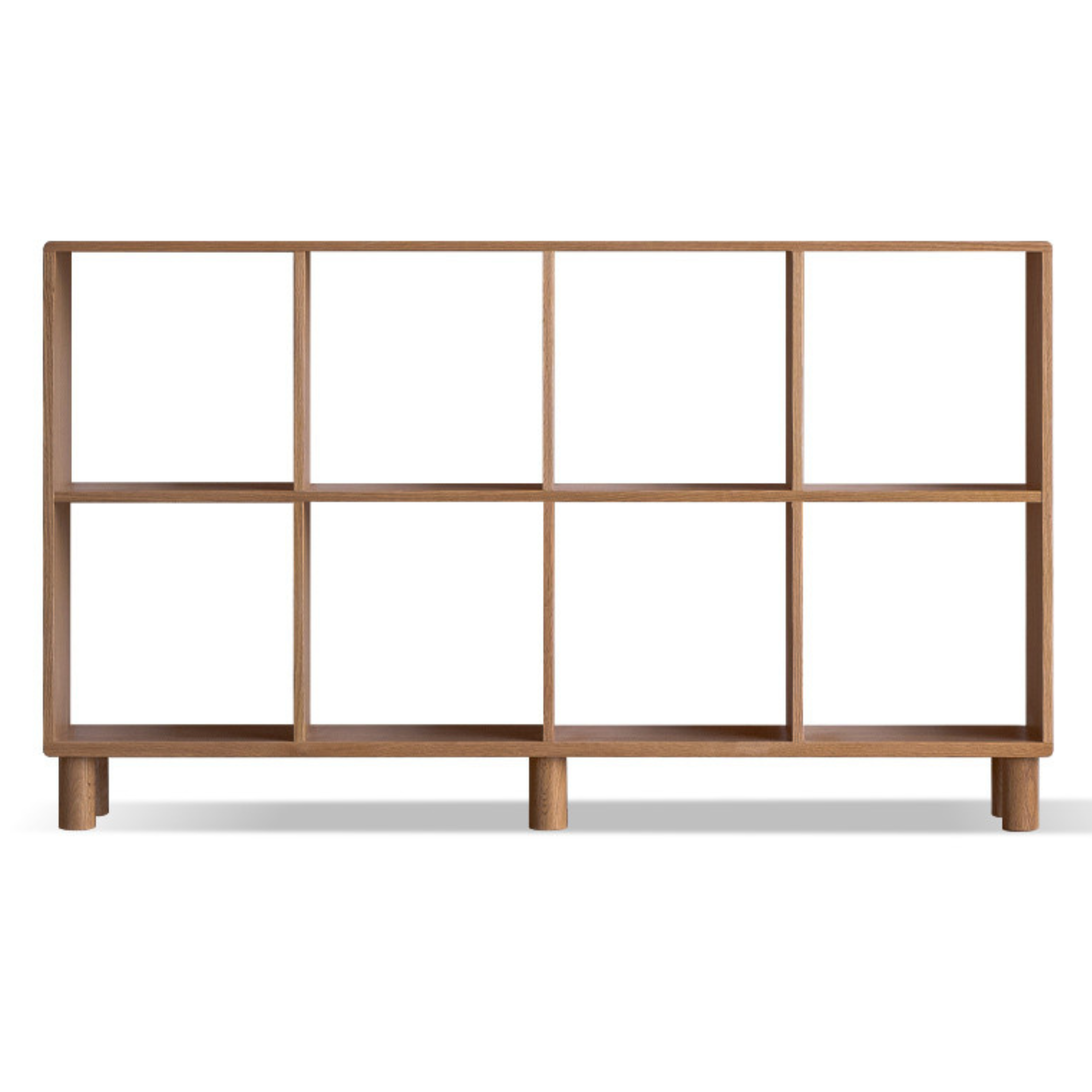 Solid Wood Bookshelf - Beech & Oak Bookcase with Free Combination - Perfect for Home Office, Living Room, and Library Storage