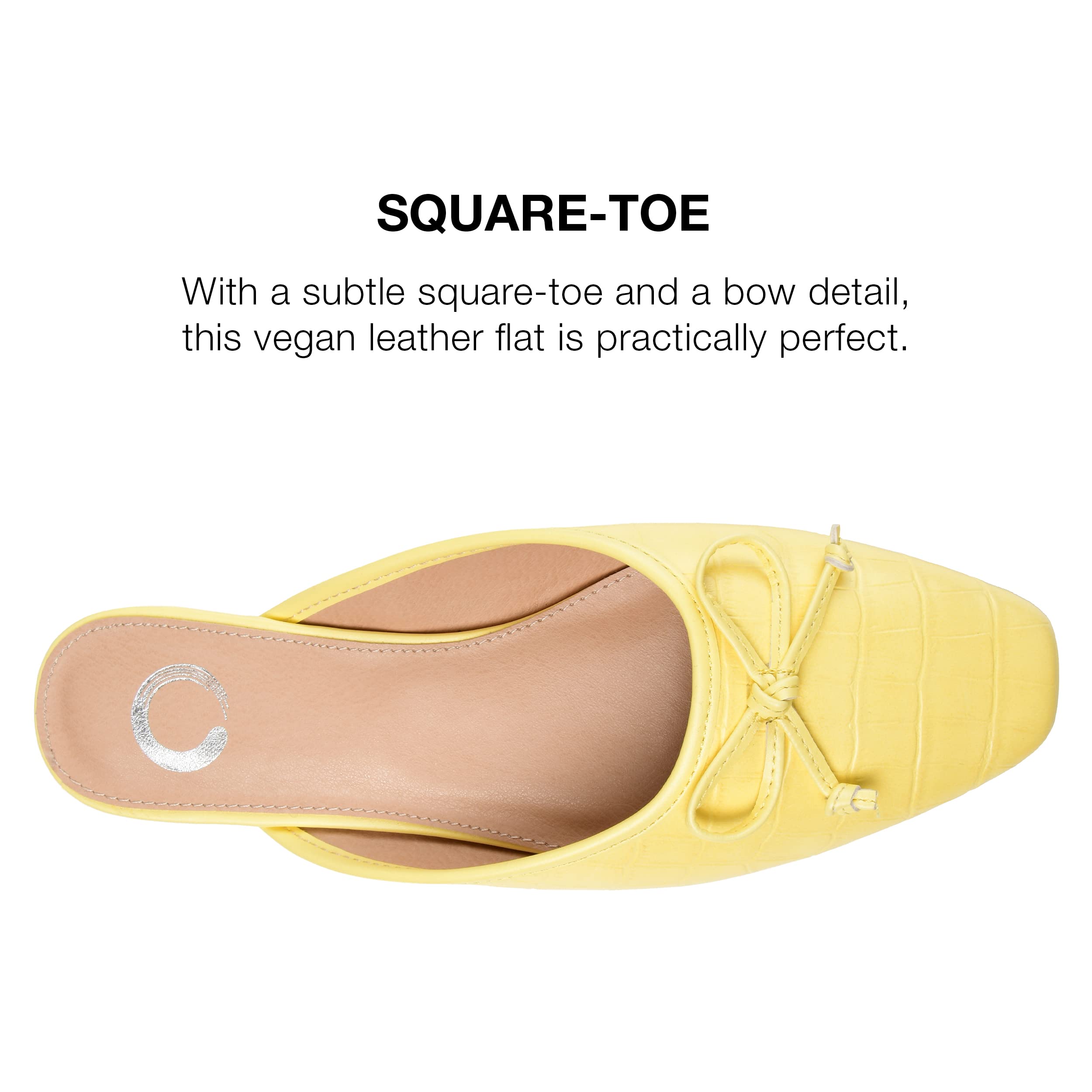 Journee Collection Women's Comfortable Ballet Flats - Lightweight Slip-On Shoes for Work, Travel & Everyday Wear