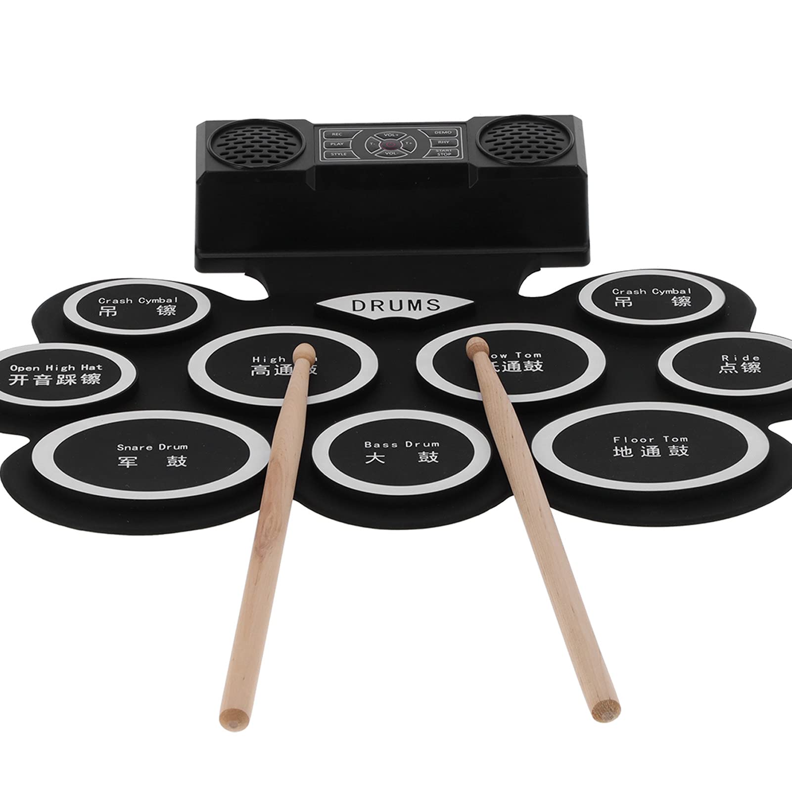 EBTOOLS Hand Rolled Electronic Drum Pad Set - Portable Roll Up Practice Drum Kit for Kids, Teens & Adult Beginners | Perfect for Home Practice, Travel & Silent Training