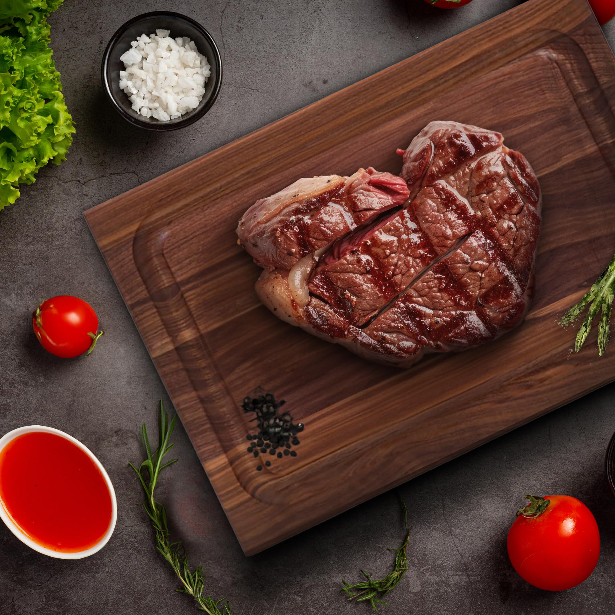 Premium John Boos Walnut Reversible Cutting Board - 18