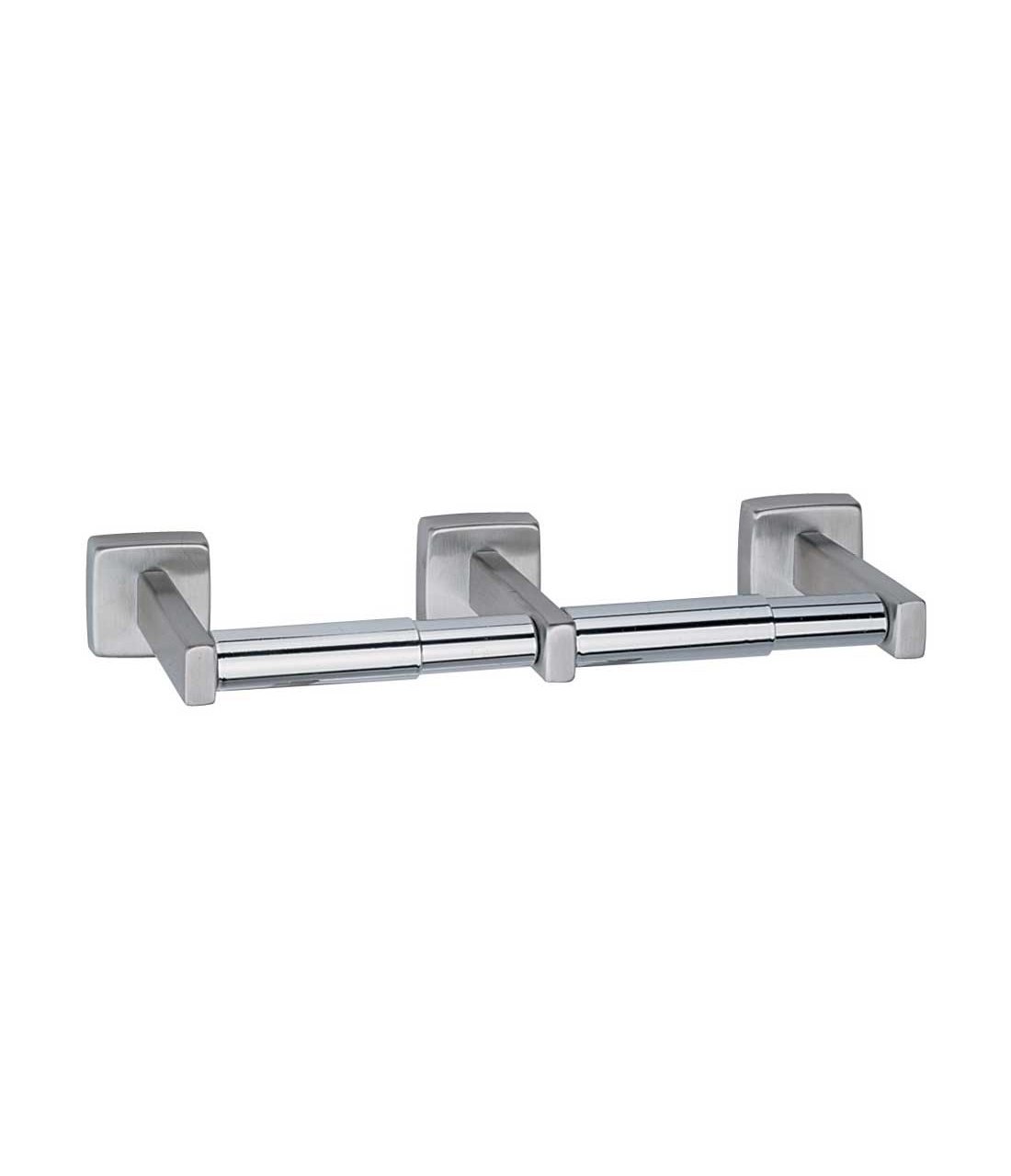 Bobrick 6867 Stainless Steel Surface-Mounted Toilet Paper Holder, Satin Finish, 12.5
