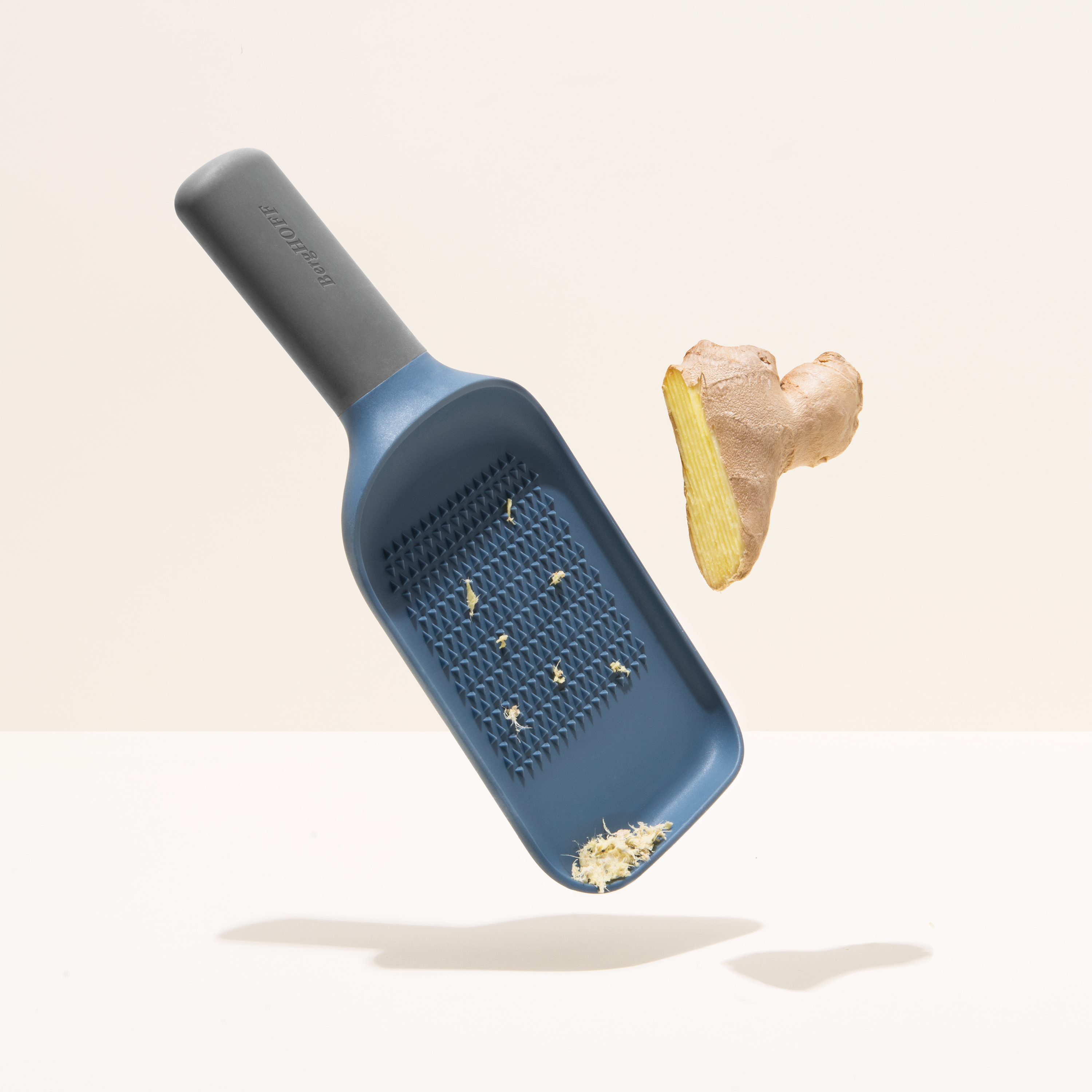 Premium Berghoff Ginger Grater Leo - Stainless Steel Microplane for Ginger, Garlic & Citrus Zest - Perfect for Cooking, Baking & Cocktail Garnishing