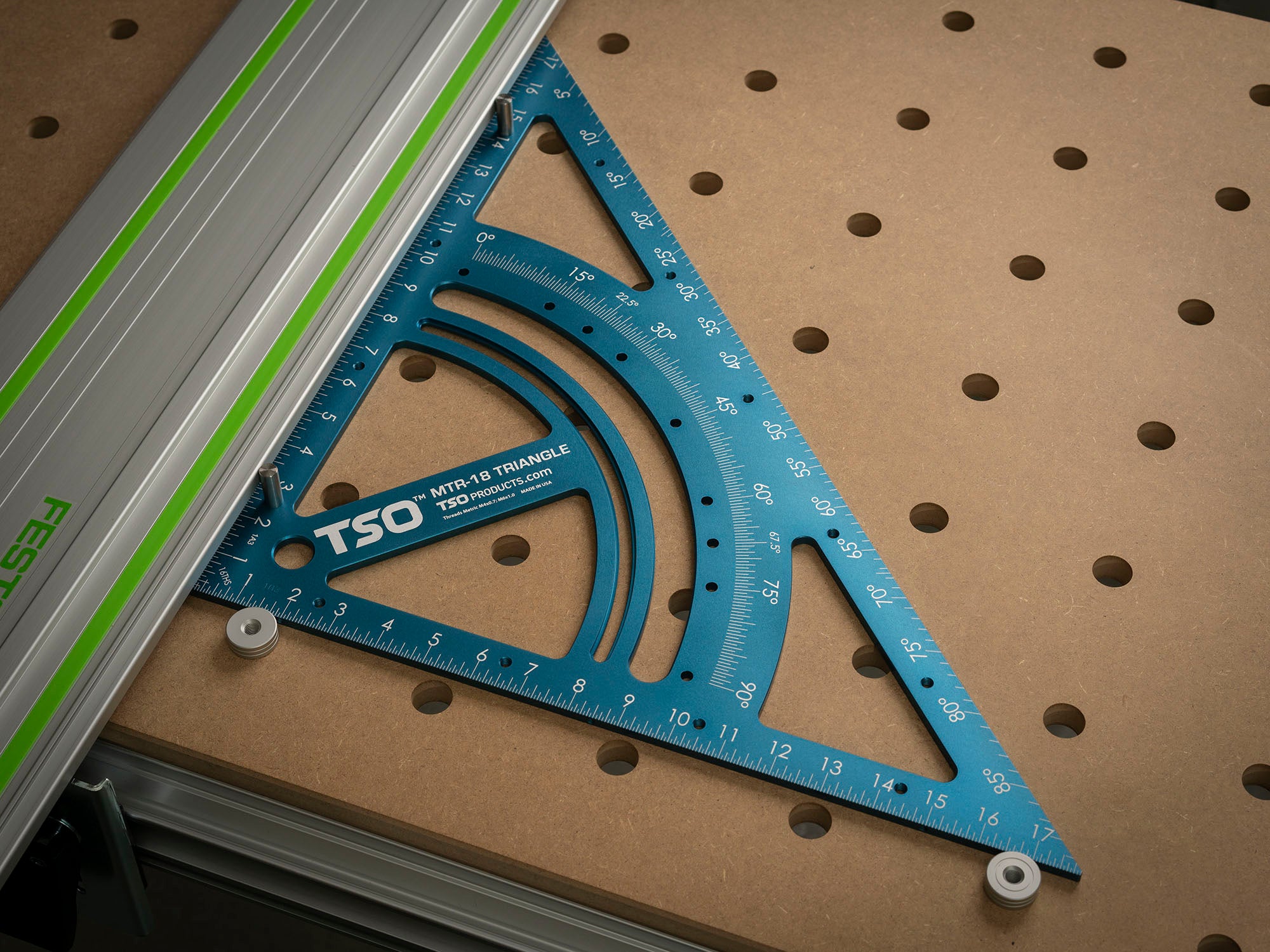 TSO Products MTR-18 Precision Triangle Kit for Woodworking - Perfect for Cabinet Making, Carpentry, and DIY Projects